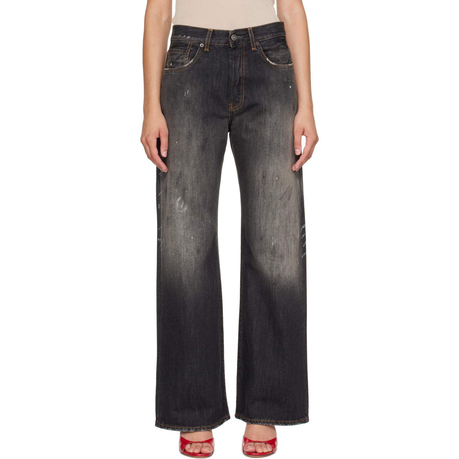 Acne Studios Black 2021F Regular Fit Jeans