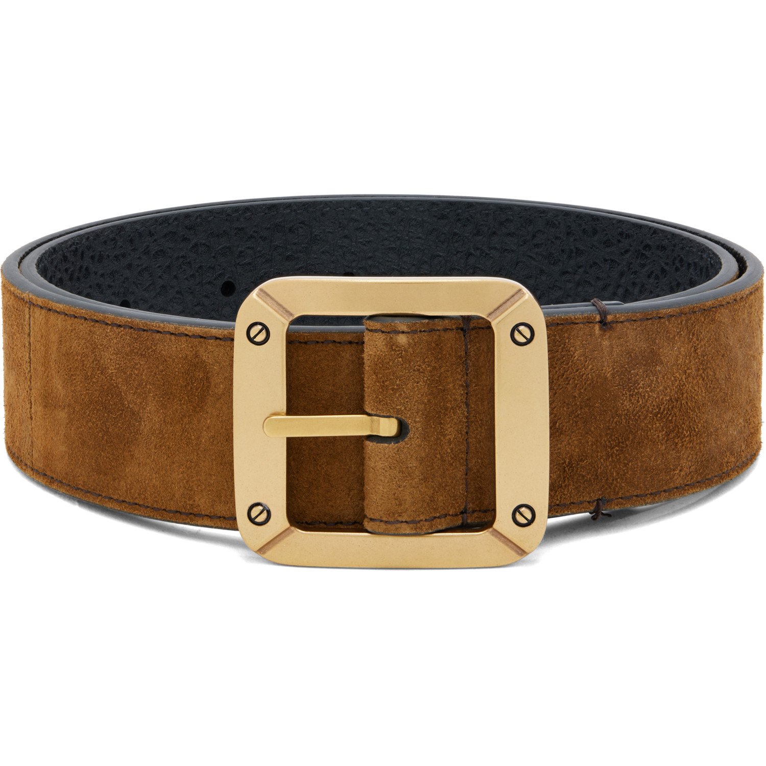 Acne Studios Brown Reversible Leather Belt