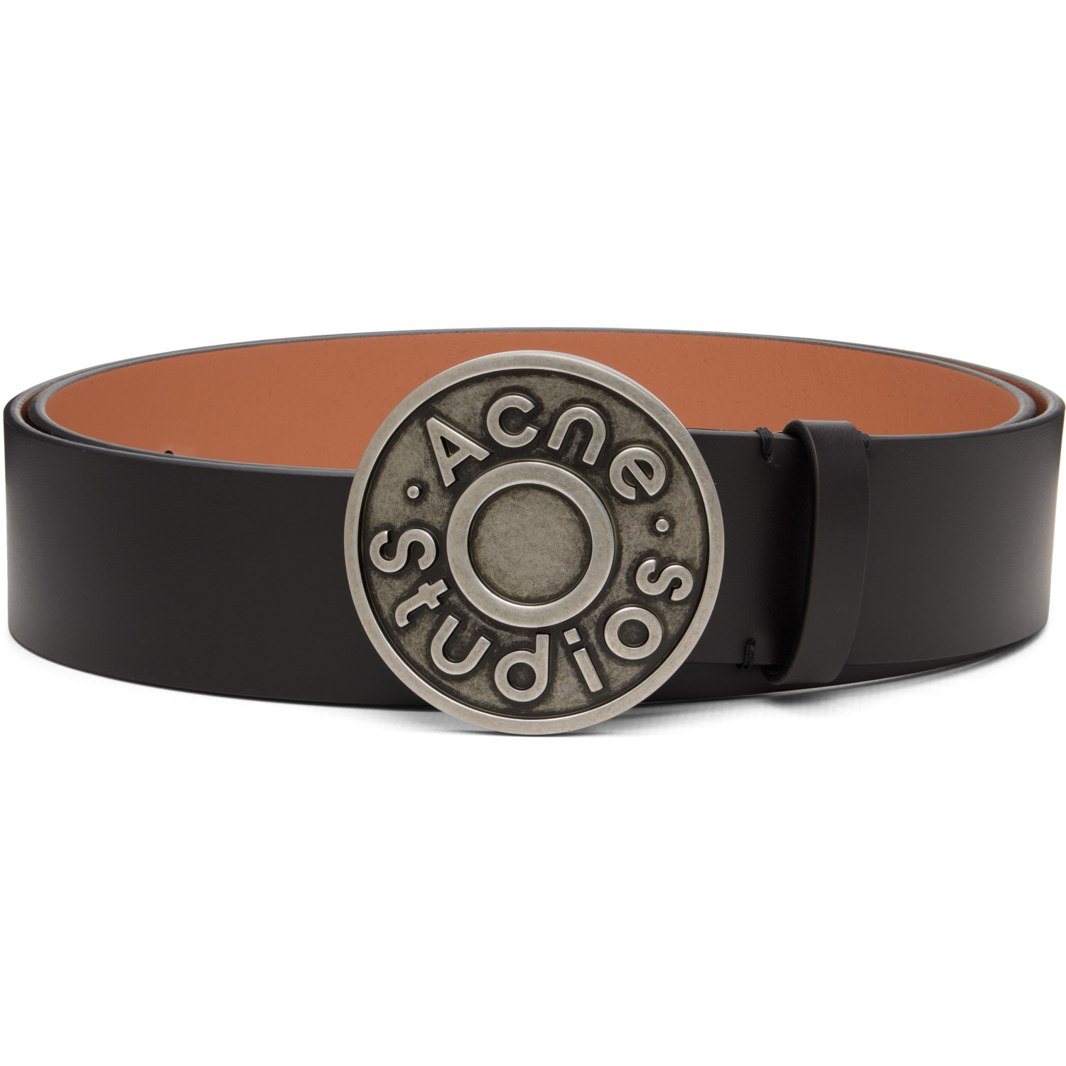 Acne Studios Black Logo Leather Belt