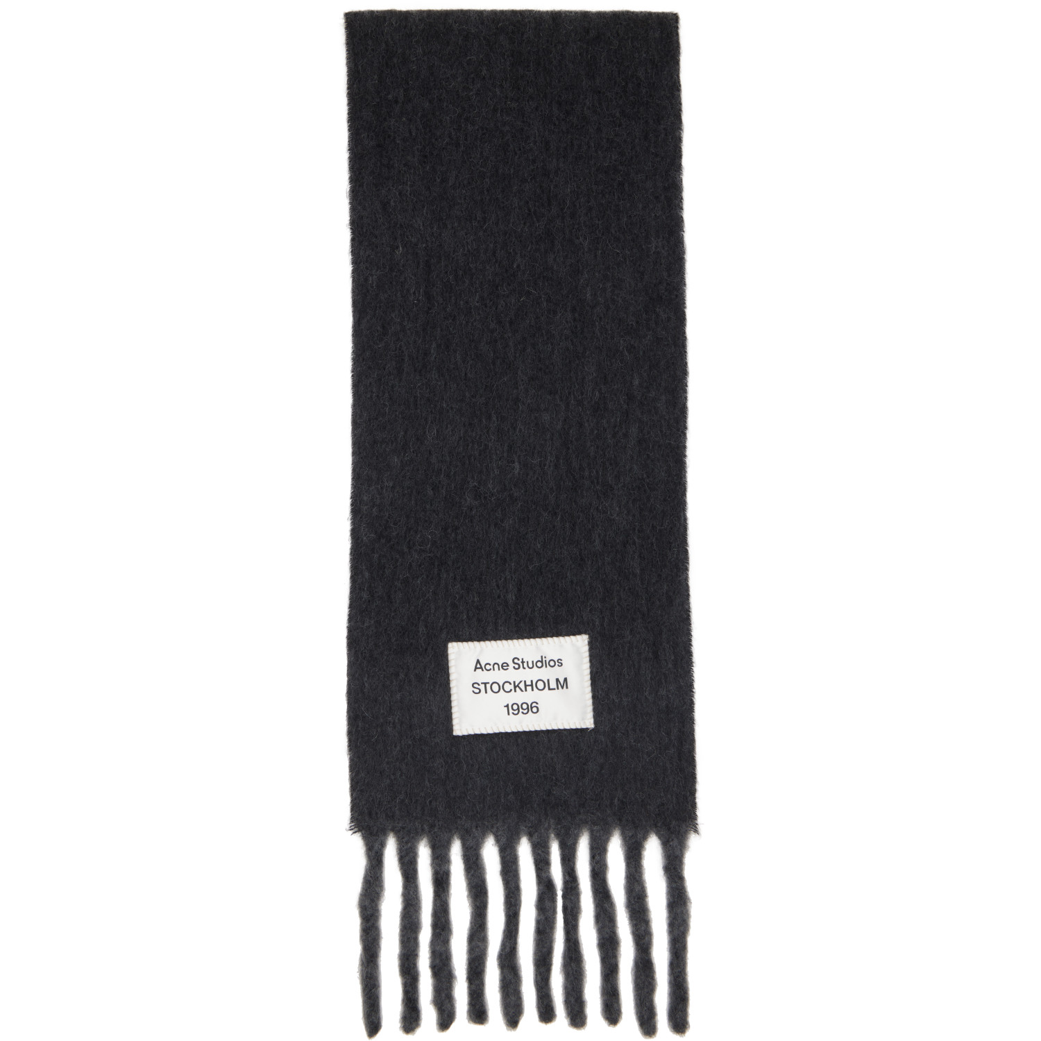 Acne Studios Gray Bicolor Alpaca Scarf