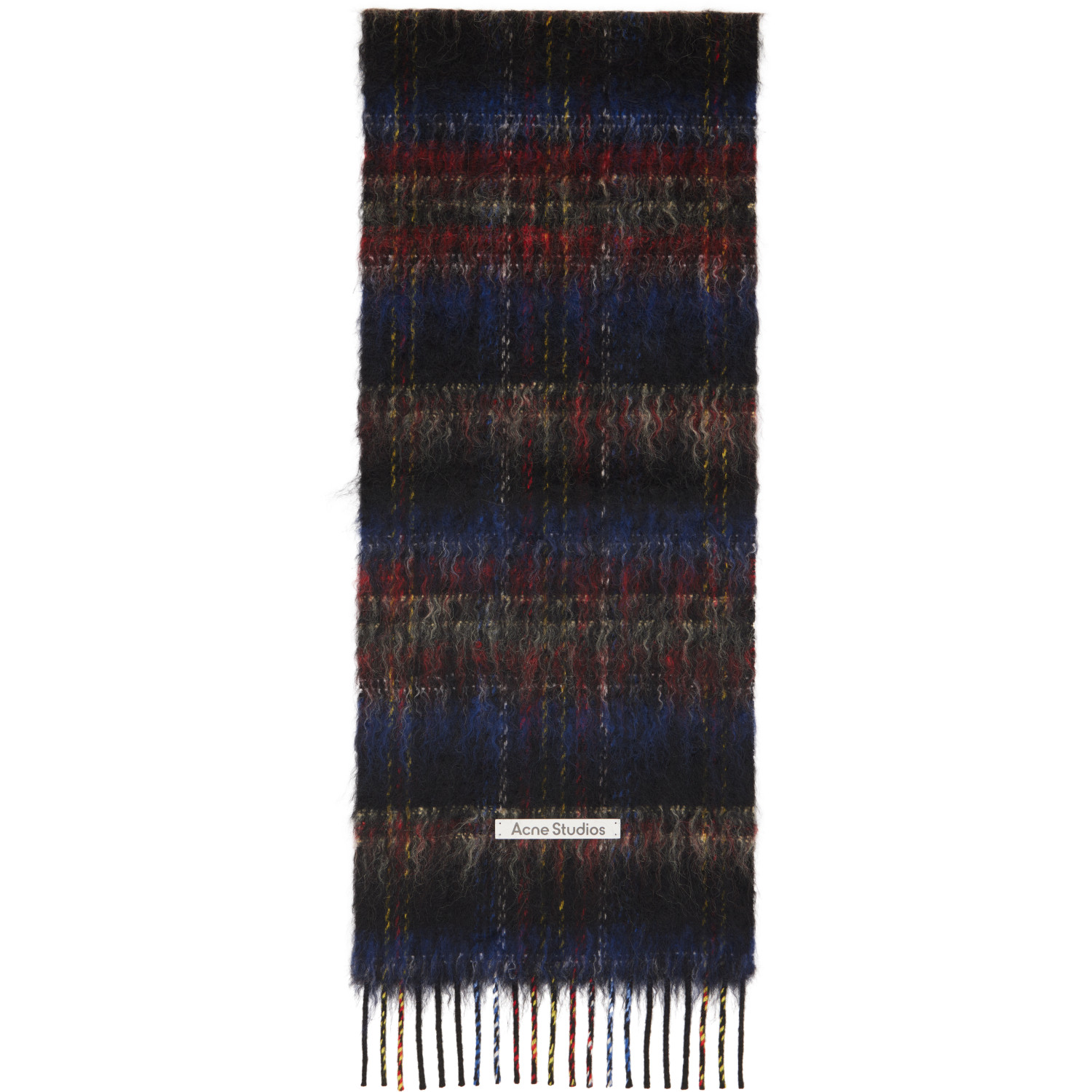 Acne Studios Multicolor Fringed Mohair Scarf