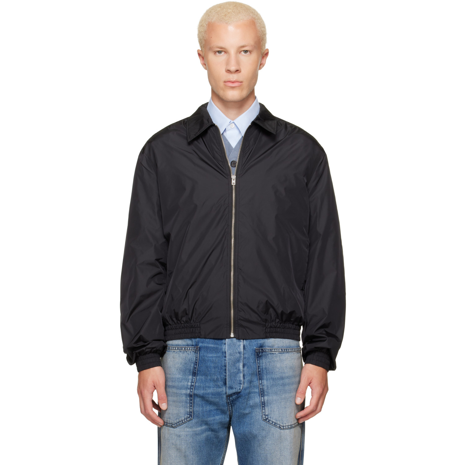 Acne Studios Black Lightweight Nylon Jacket