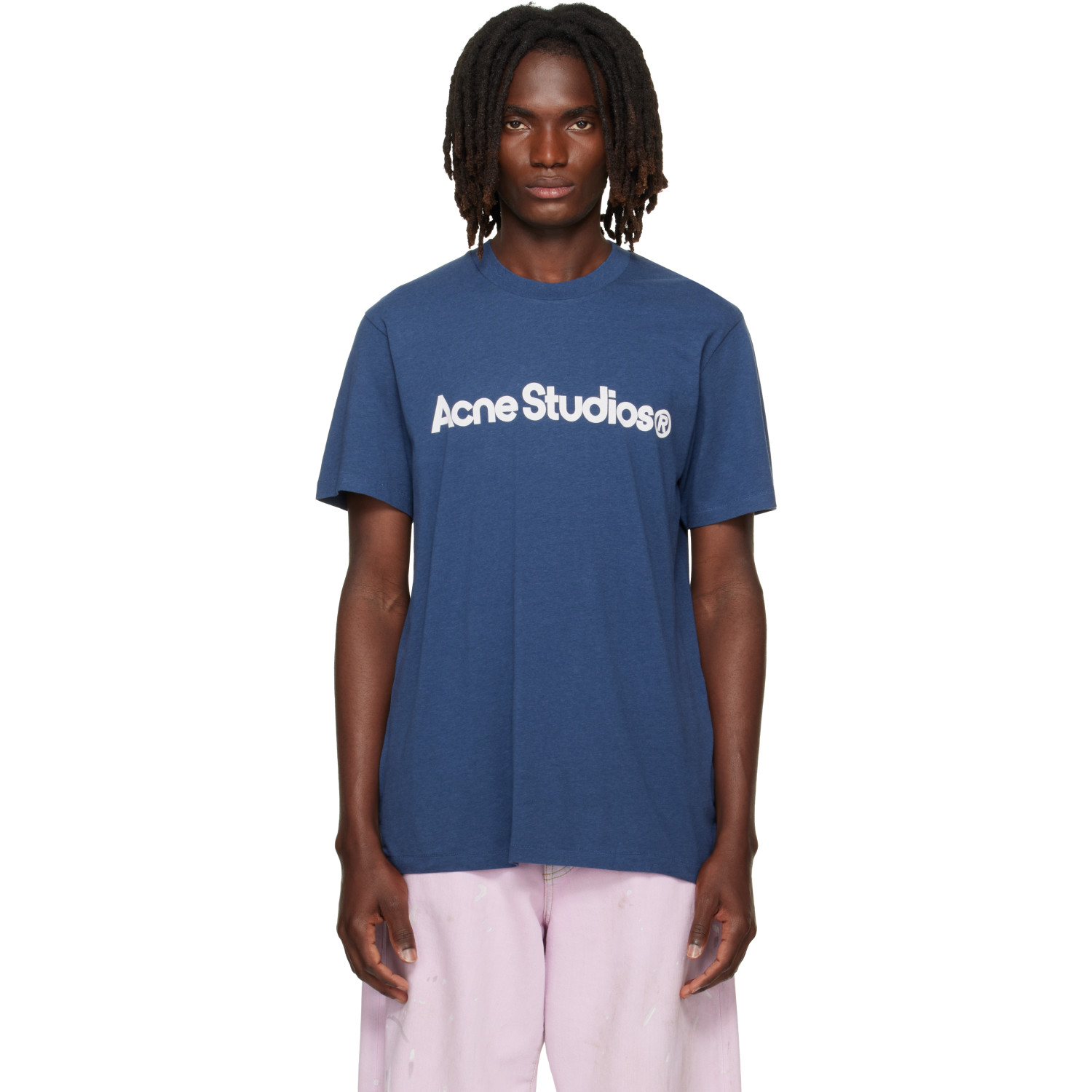 Acne Studios Navy Graphic T-shirt