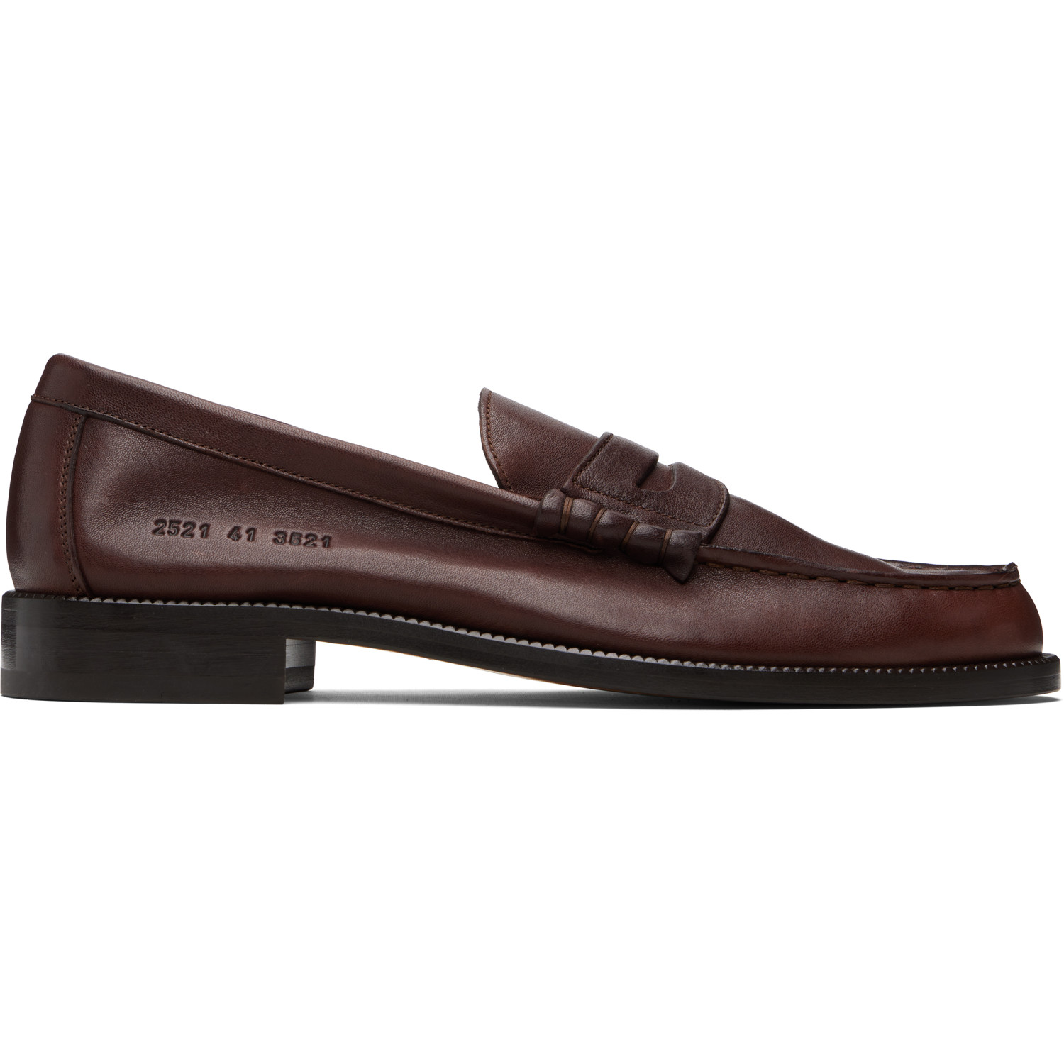 Common Projects Brown Leather Loafers