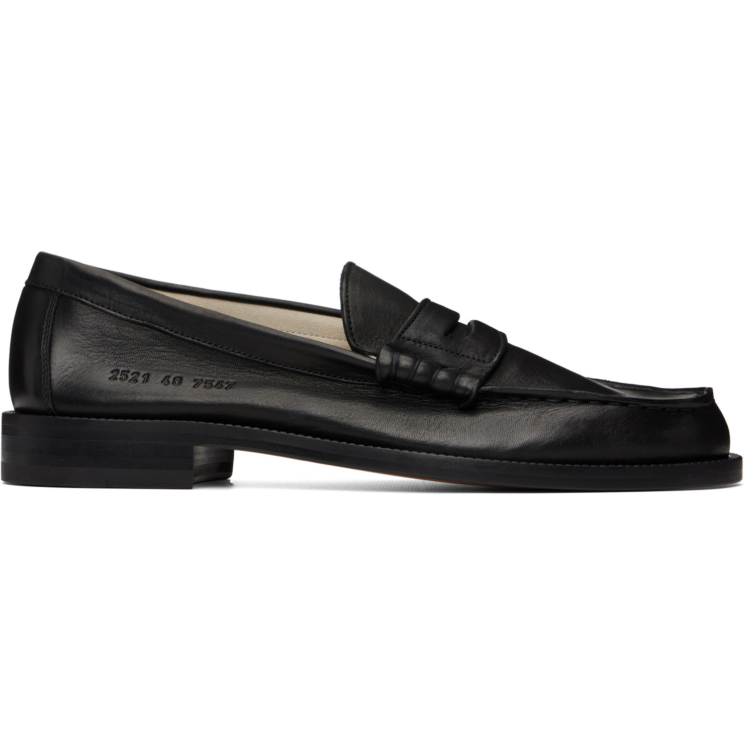 Common Projects Black Leather Loafers