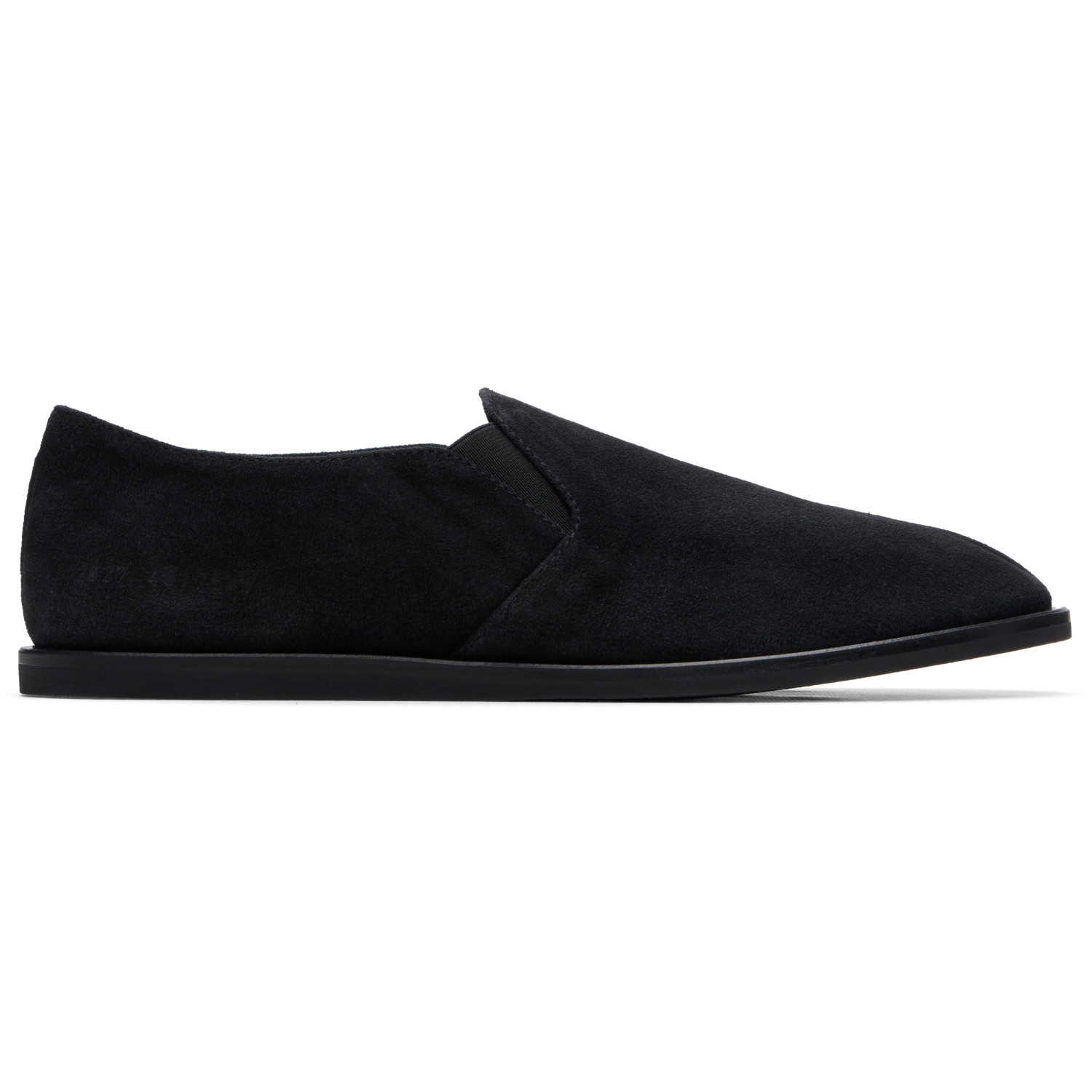 Common Projects Black Suede Slip-on Loafers