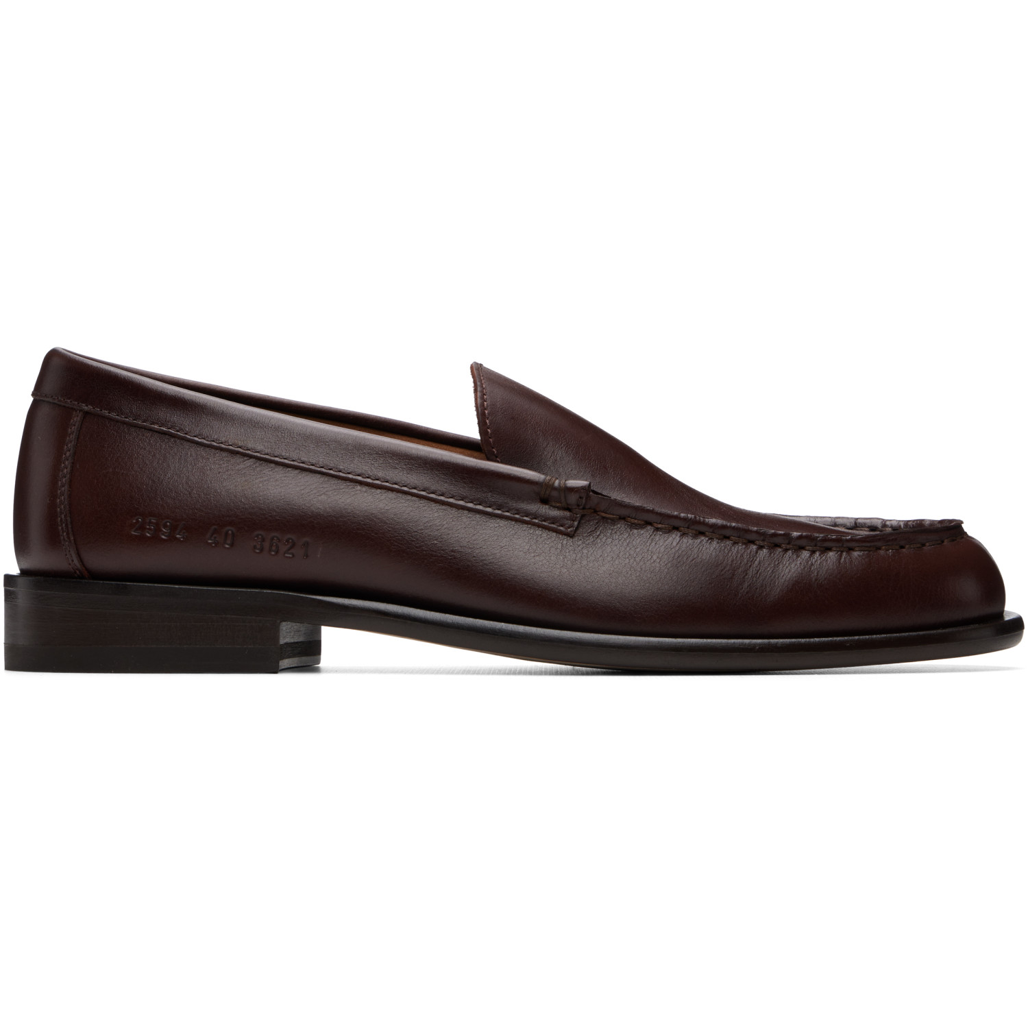 Common Projects Brown Minimal Loafers