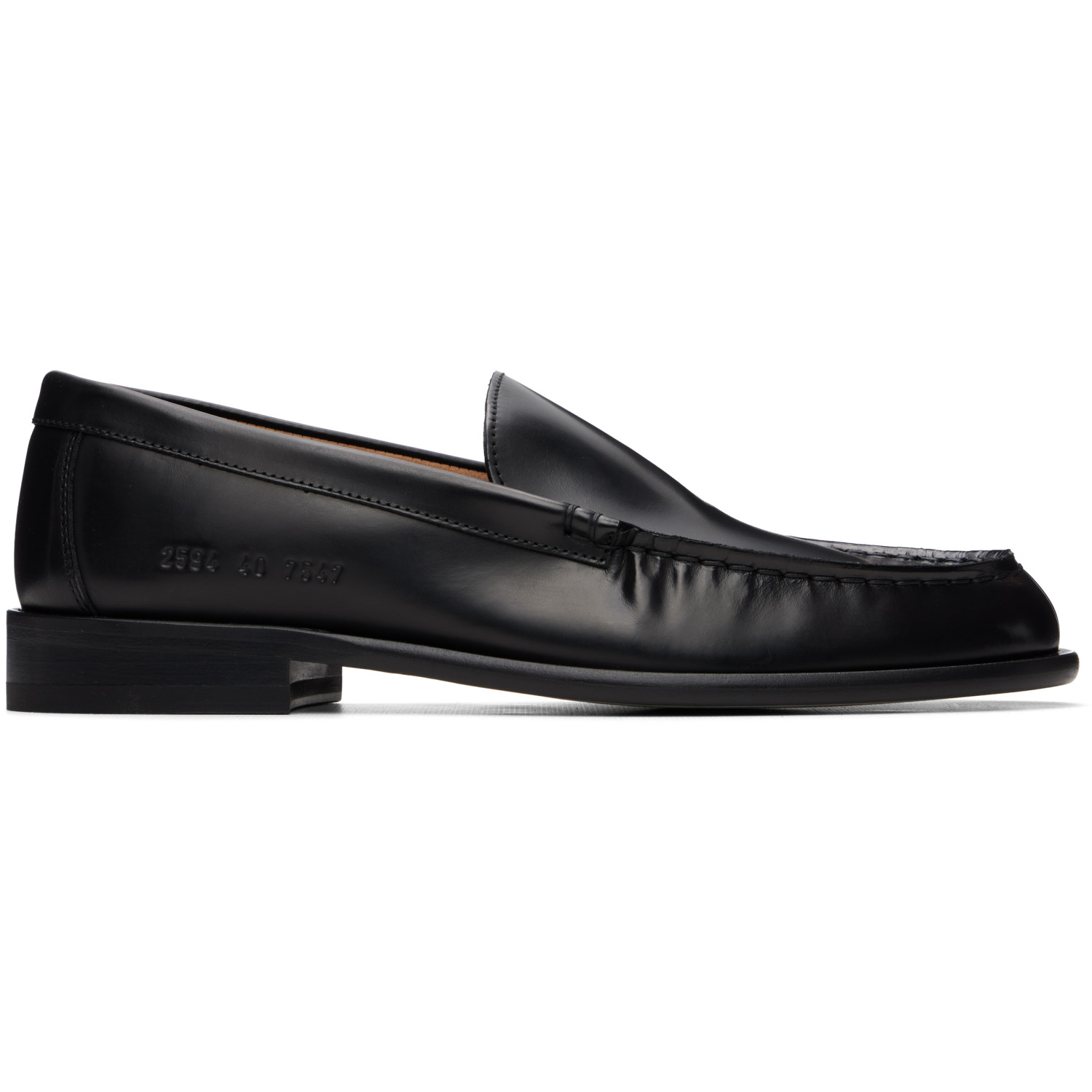 Common Projects Black Minimal Loafers