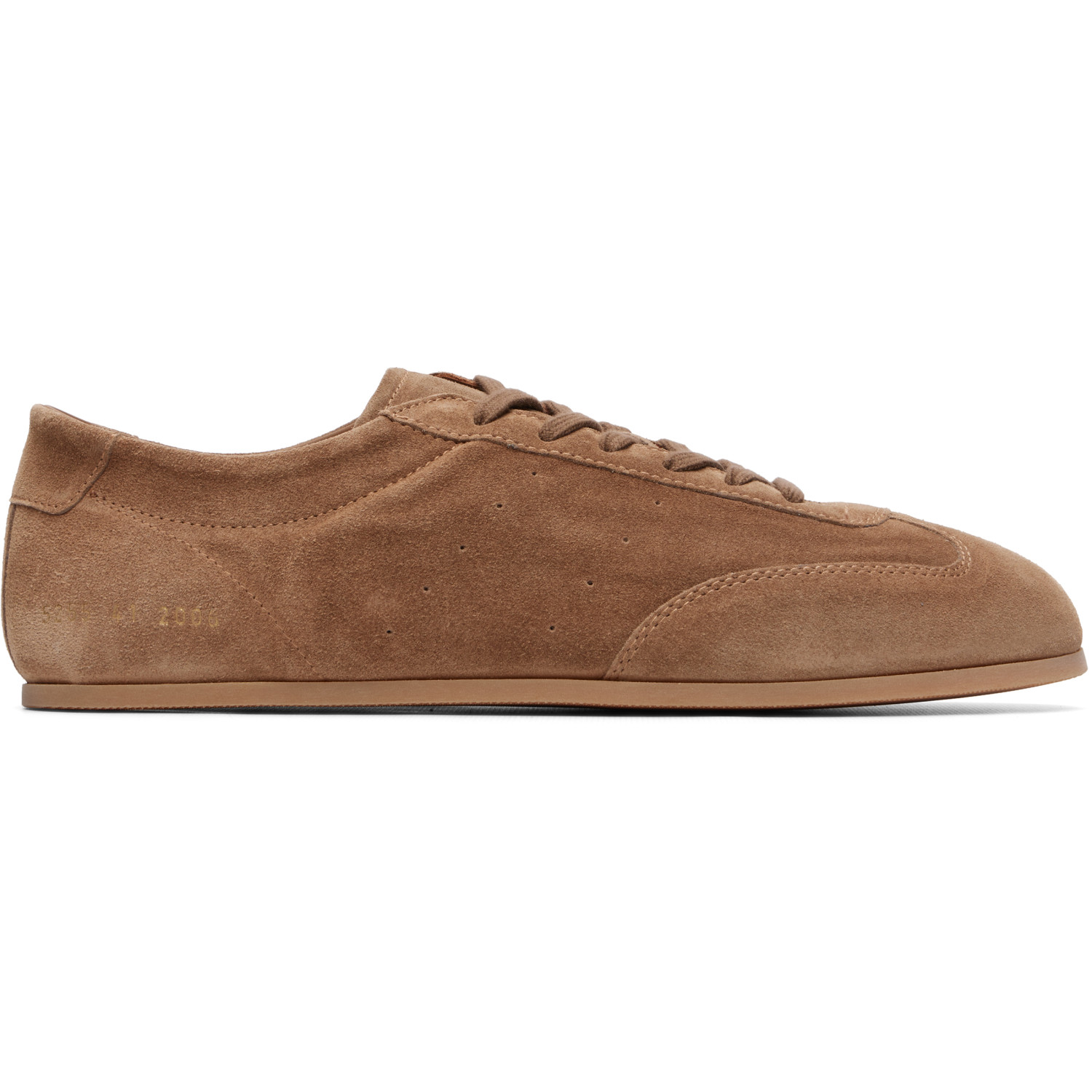 Common Projects Taupe Suede Winter Driving Sneakers
