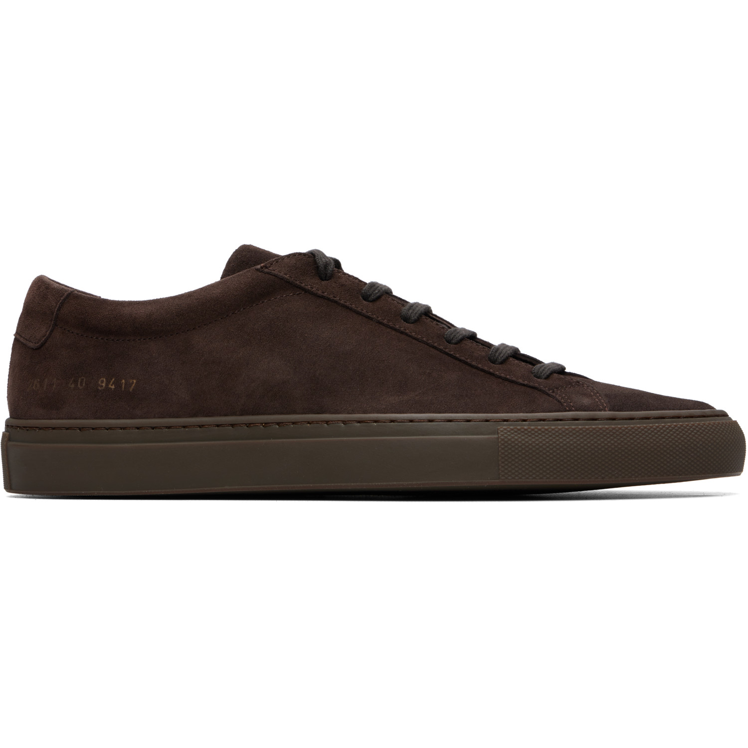 Common Projects Brown Achilles Premium Suede Sneakers