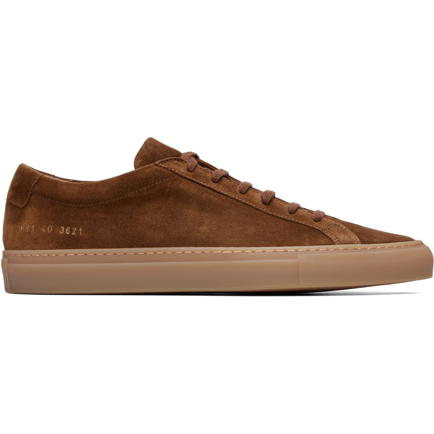 Common Projects Brown Achilles Premium Suede Sneakers