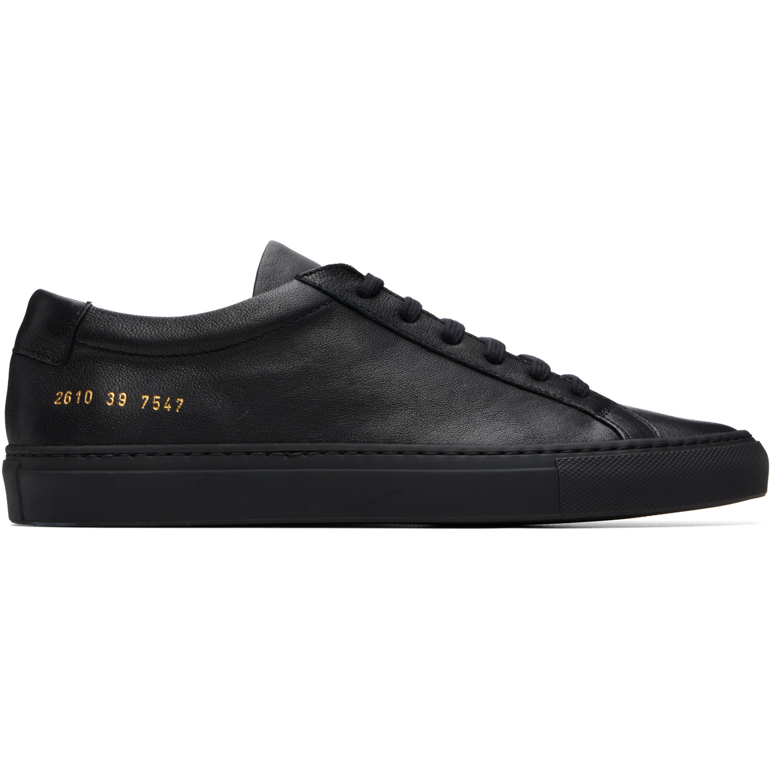 Common Projects Black Achilles Premium Leather Sneakers