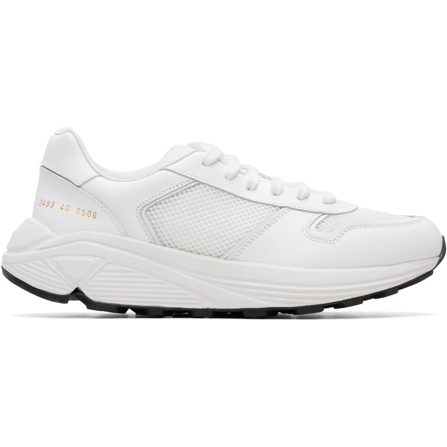 Common Projects White Premium Runner Sneakers