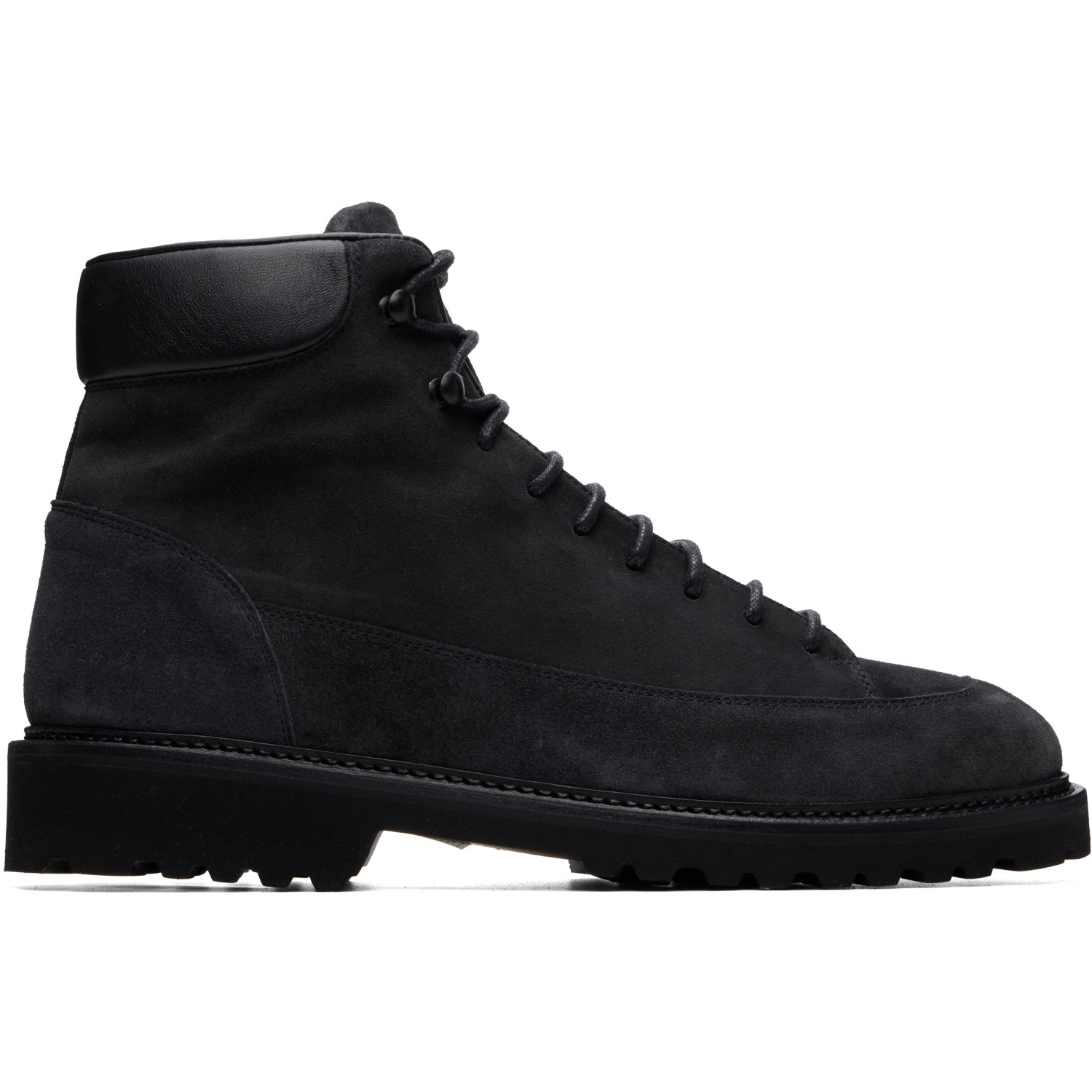 Common Projects Black Suede Hiker Boots In Dark Grey 5472