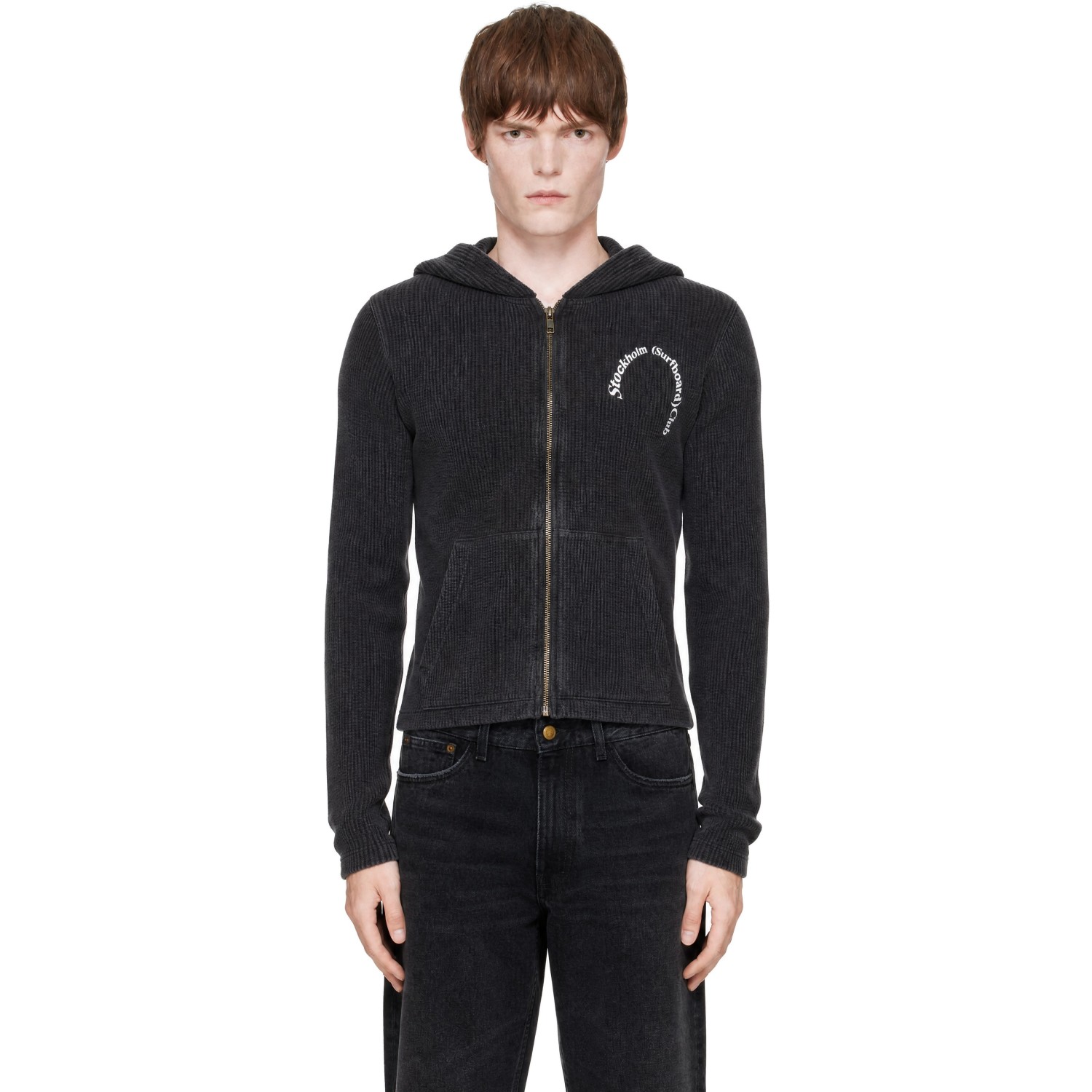 Stockholm (Surfboard) Club Black Waffle Hoodie