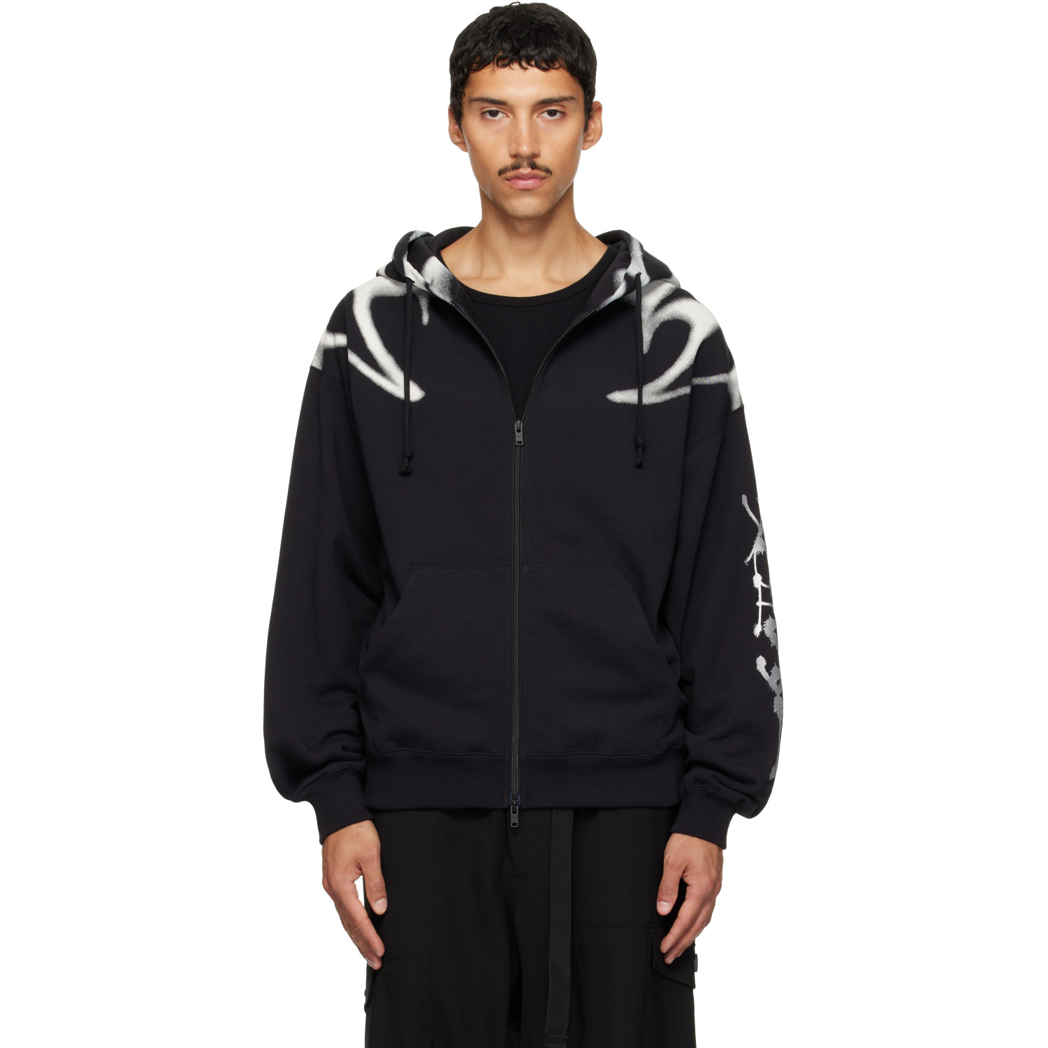 Y-3 Black Chito Edition Graphic Zipper Hoodie