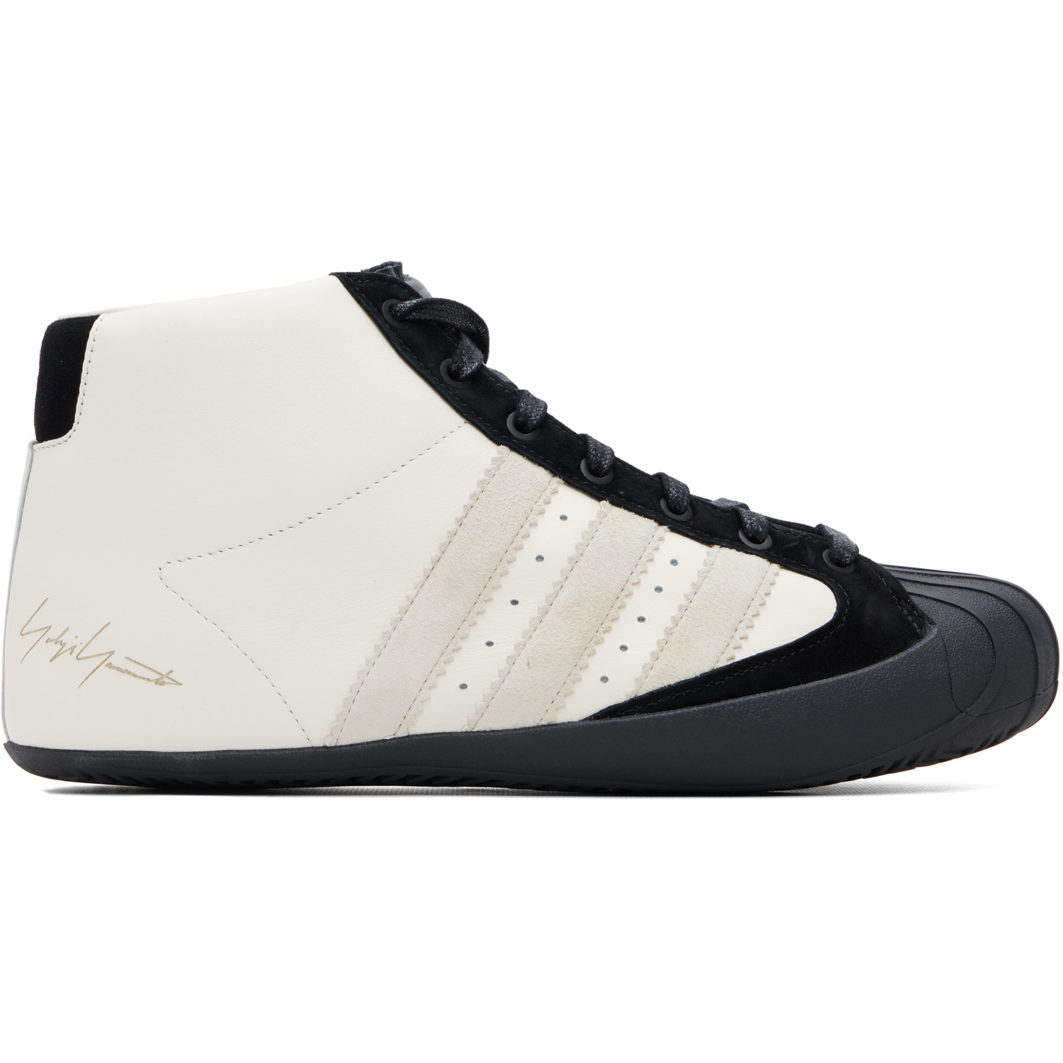 Y-3 White & Black Pro Model 3G Sneakers