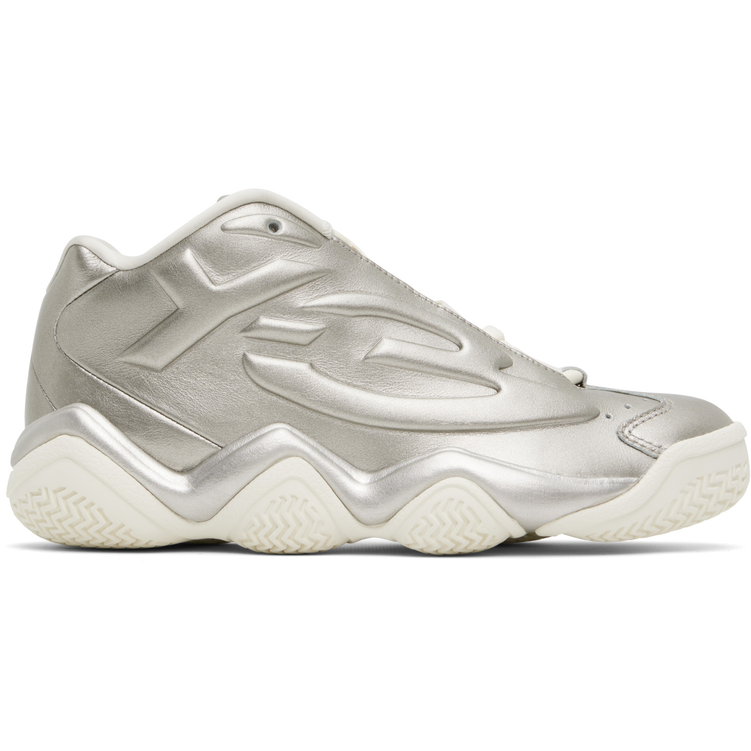 Y-3 Silver Megaball Sneakers
