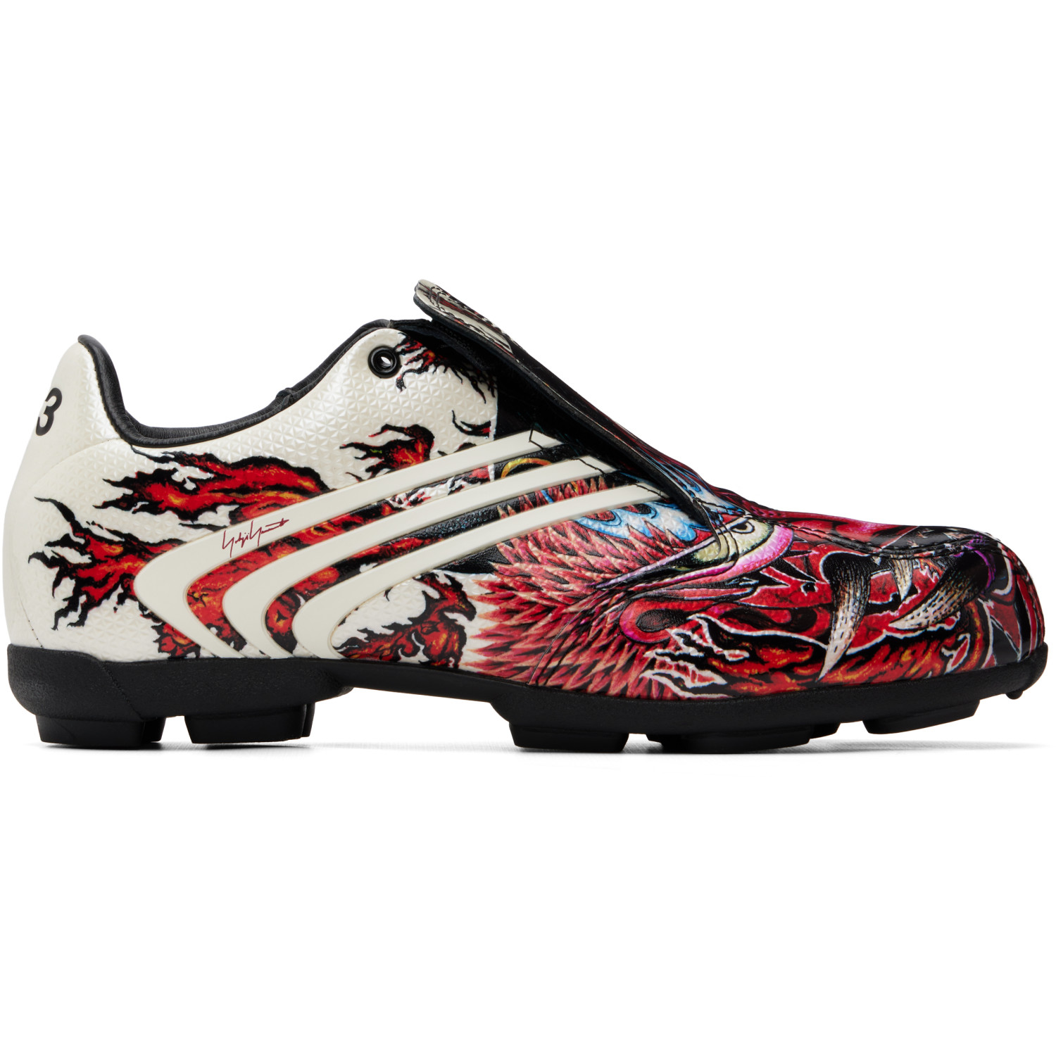 Y-3 Off-White & Red F50 Tunit Sneakers