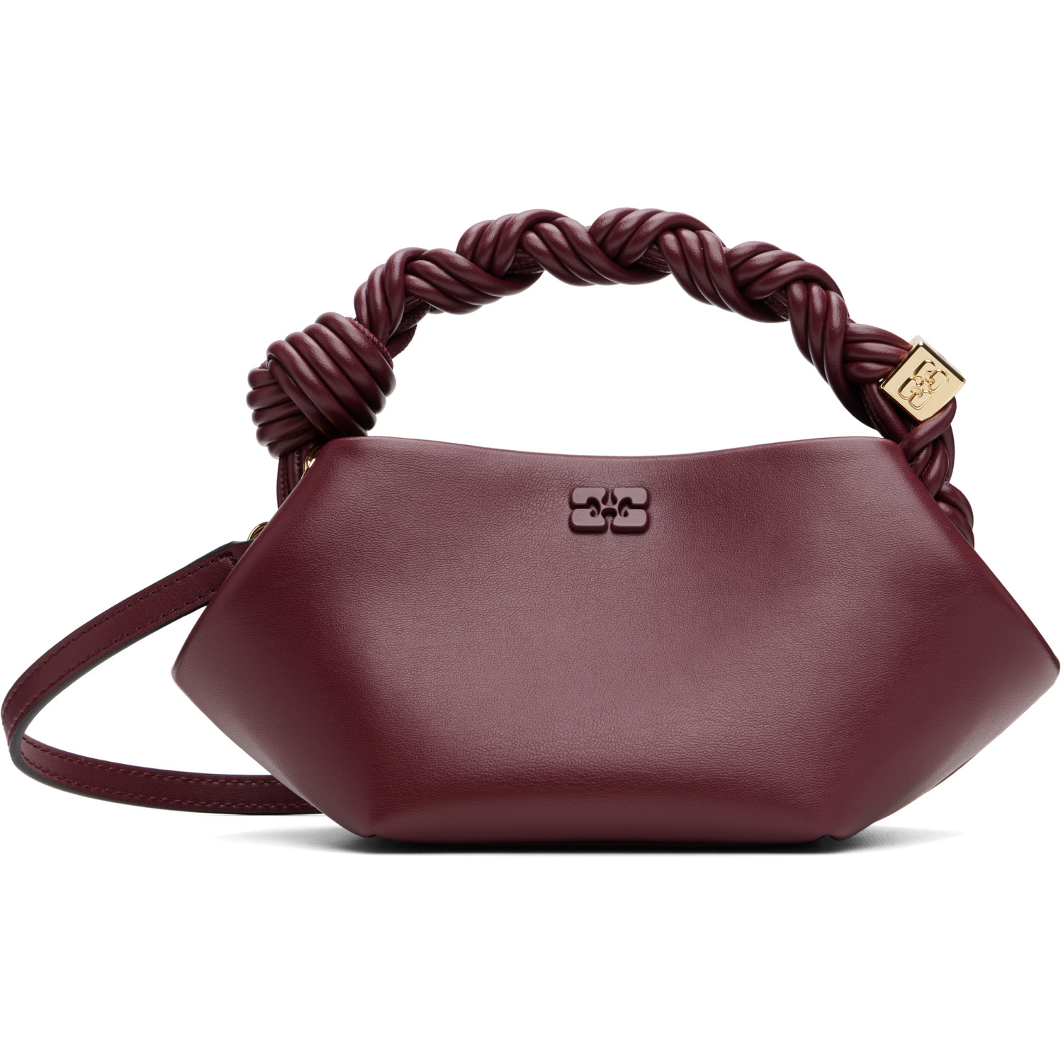 GANNI Burgundy Mini Bou Bag