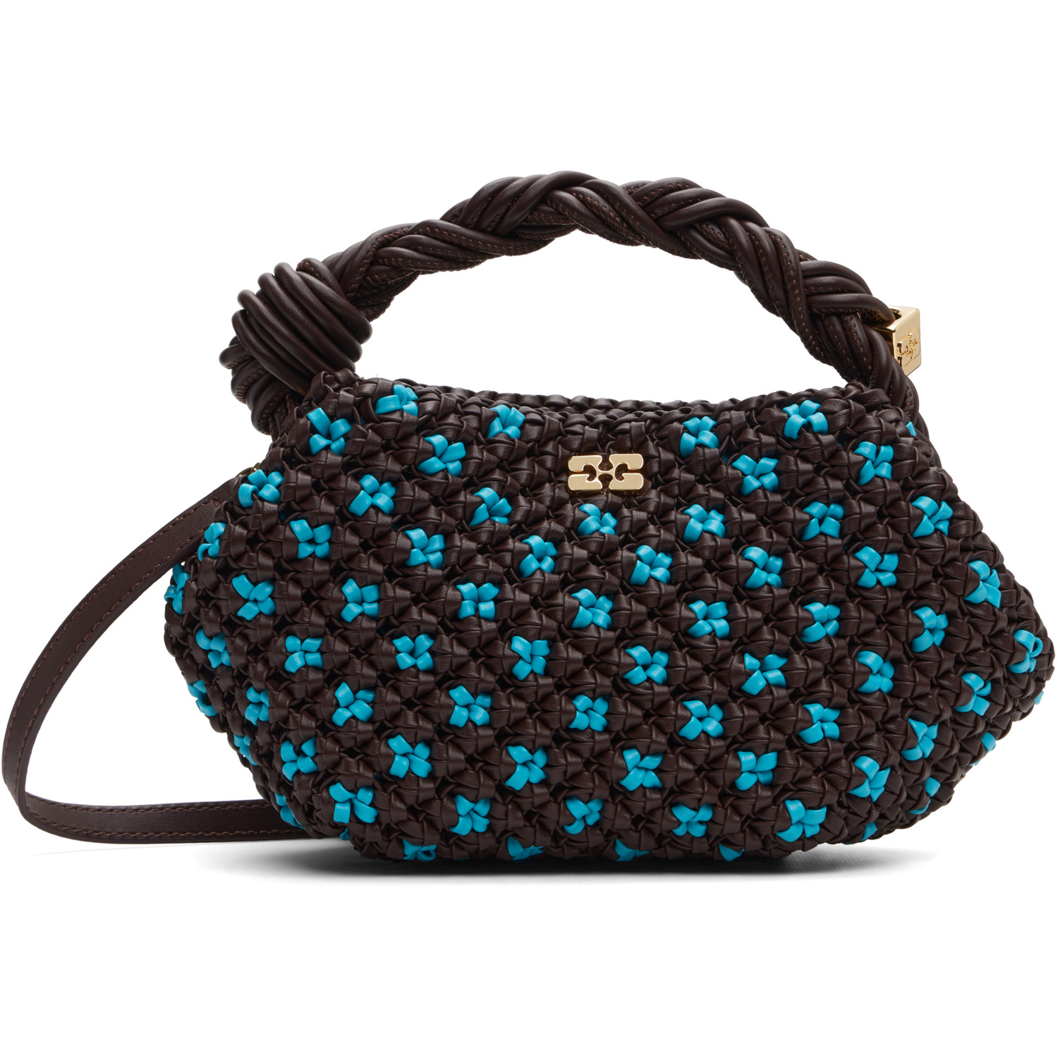 GANNI Brown Mini Bou Bag