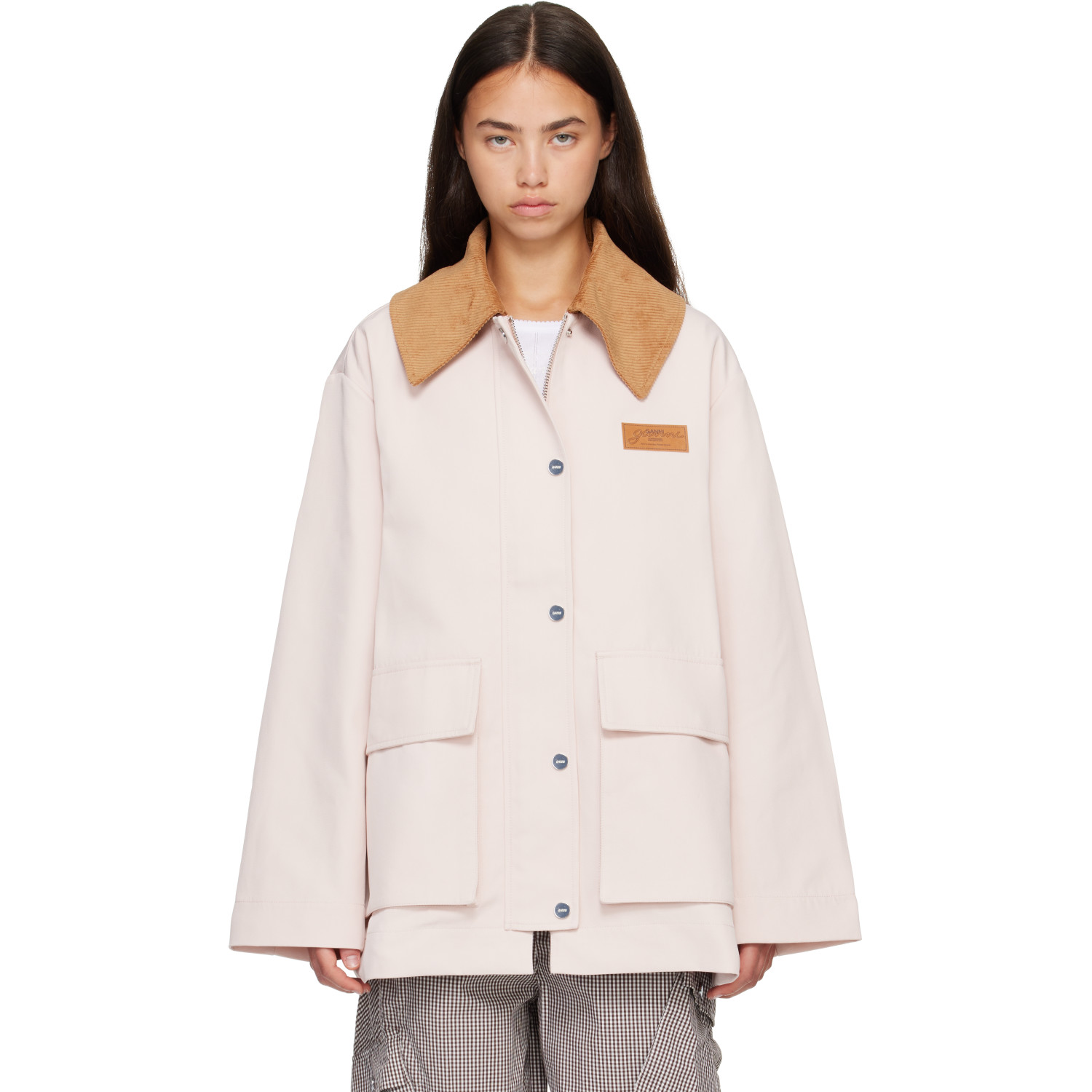 GANNI Pink Twill Jacket