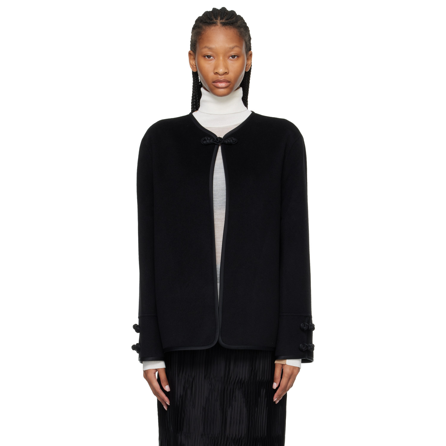 Róhe Black Double-Faced Pankou Jacket