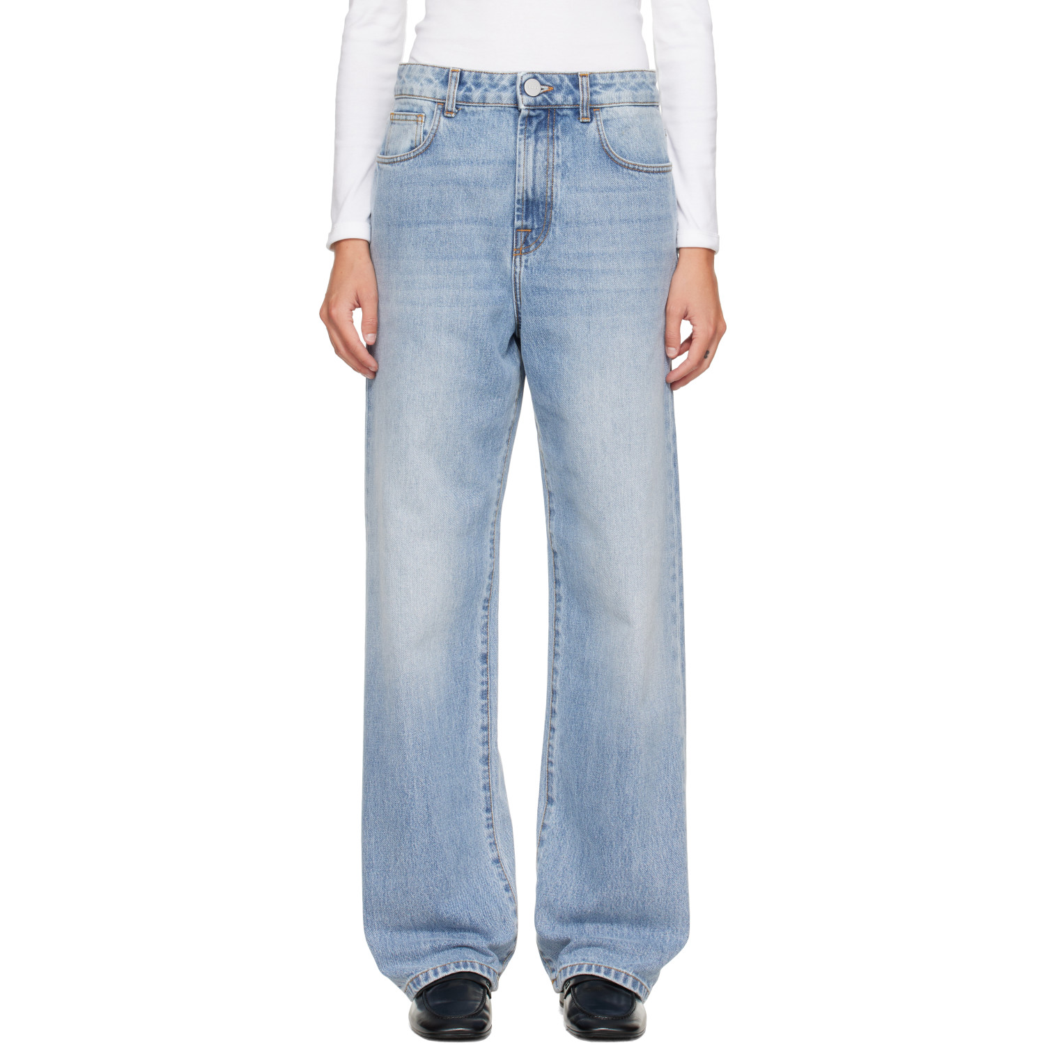 Róhe Blue Bruun Signature Baggy Jeans