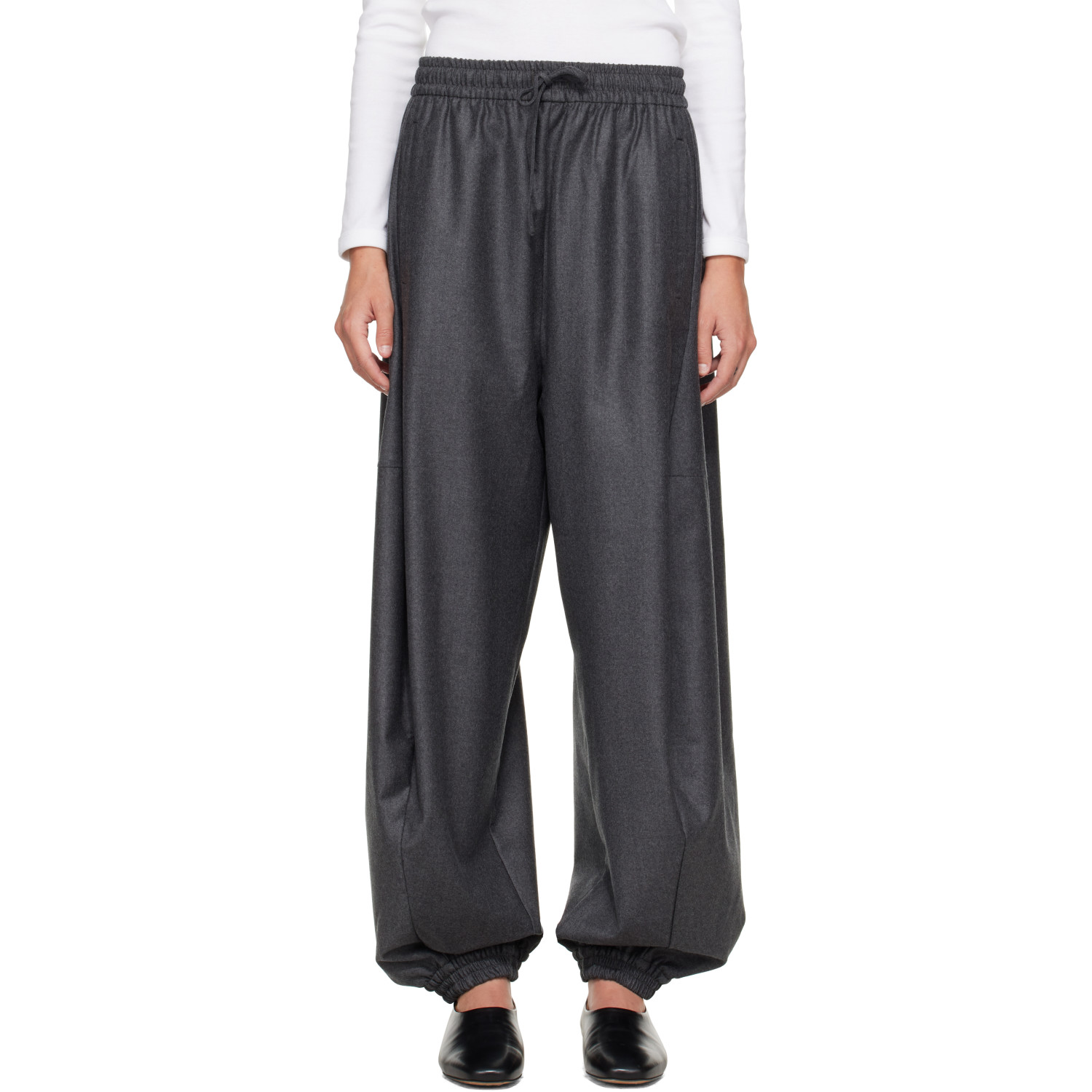 Róhe Gray Balloon Track Pants