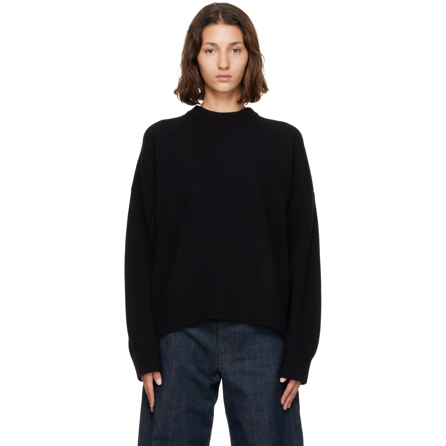 Róhe Gray Classic Crewneck Sweater