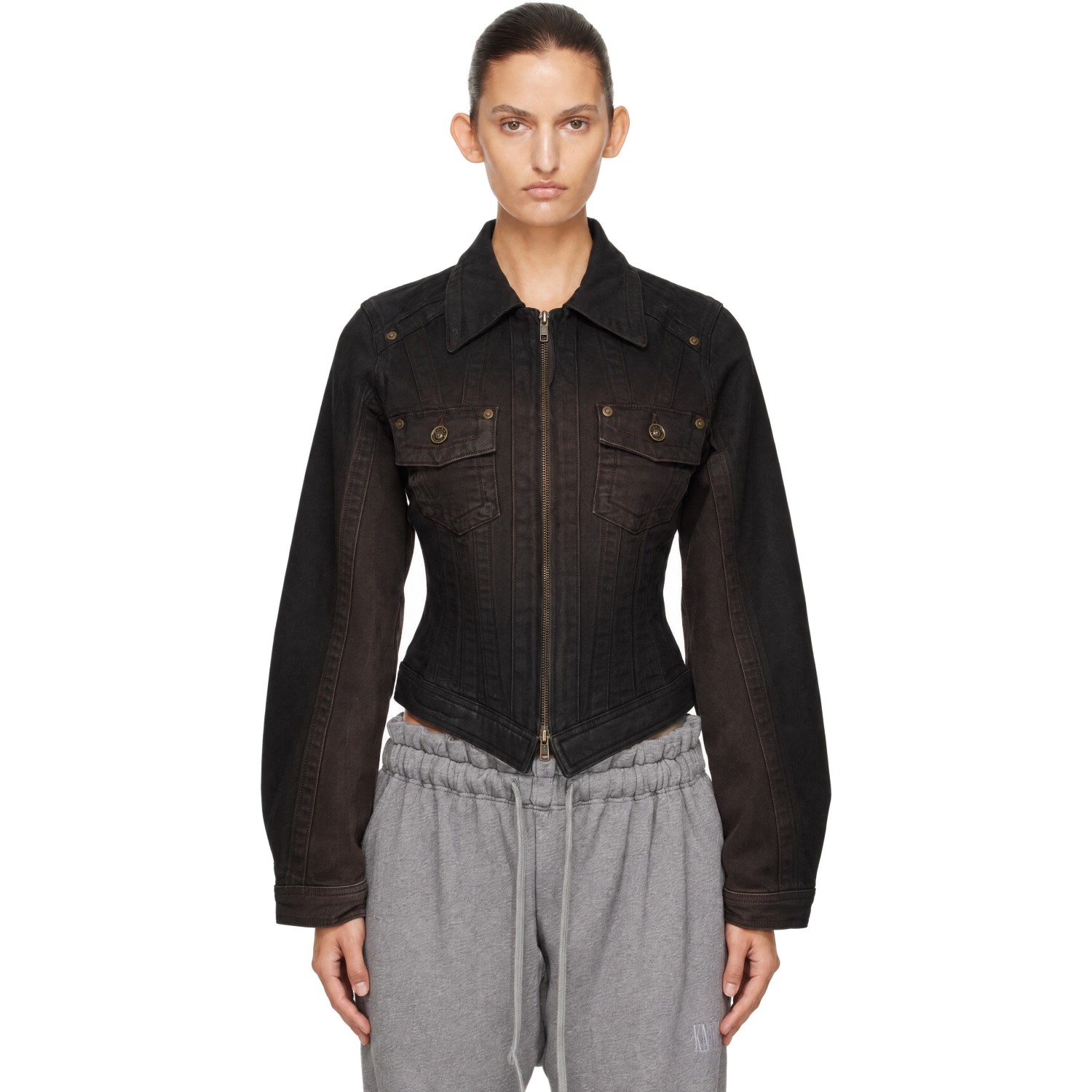 KNWLS Brown Alice Denim Jacket