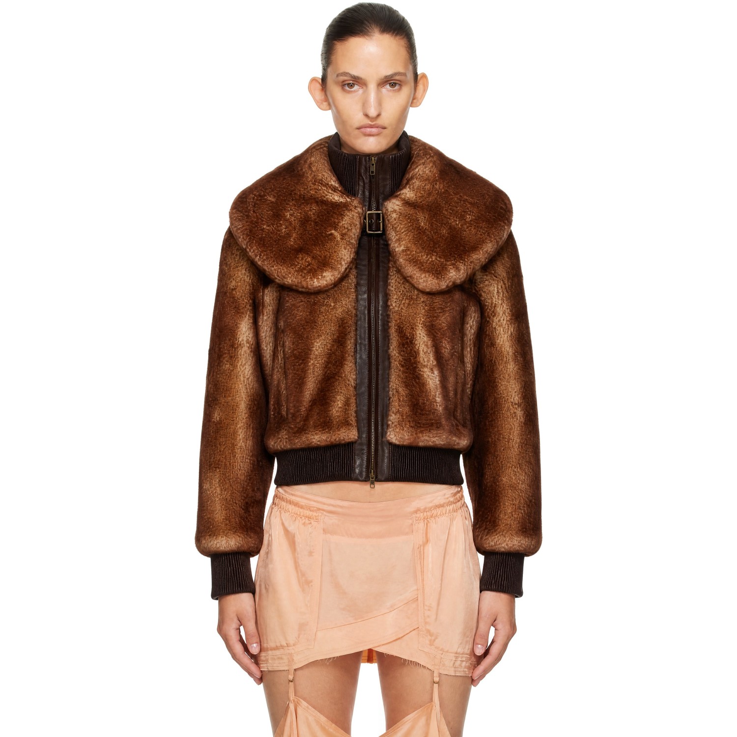 KNWLS Tan Eliza Shearling Jacket