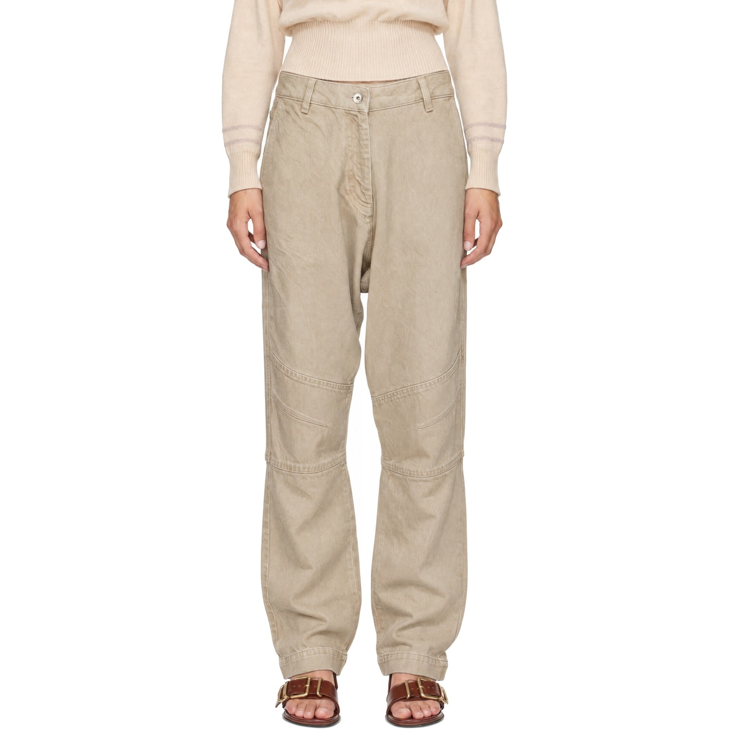 KNWLS Beige Astra Jeans