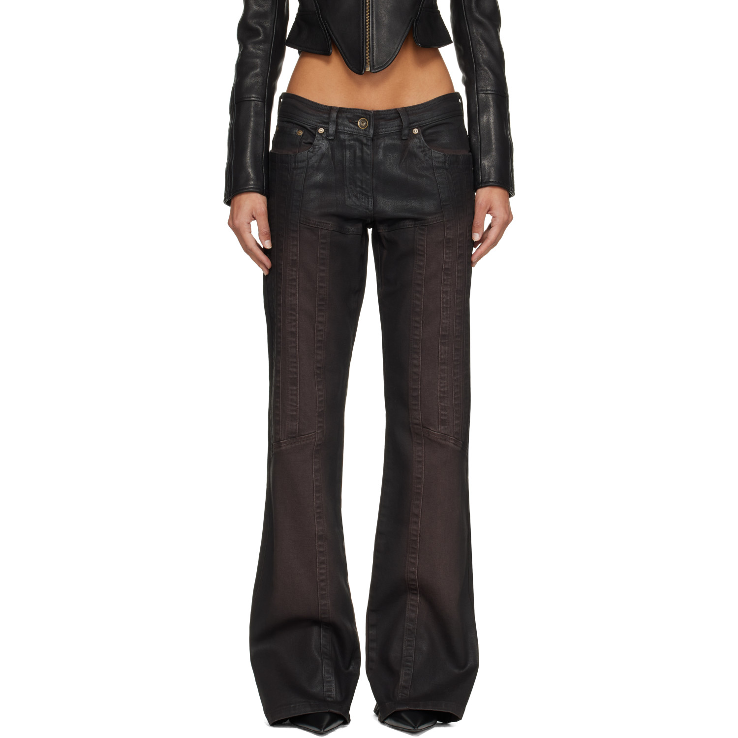 KNWLS Brown Alice Gloss Jeans