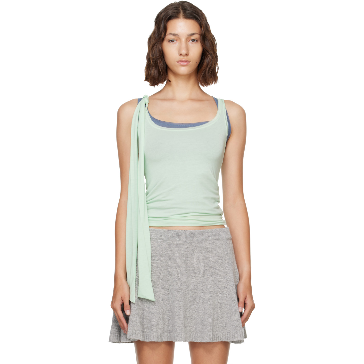 Fruity Booty Blue & Green Uva Layer Tank Top Set