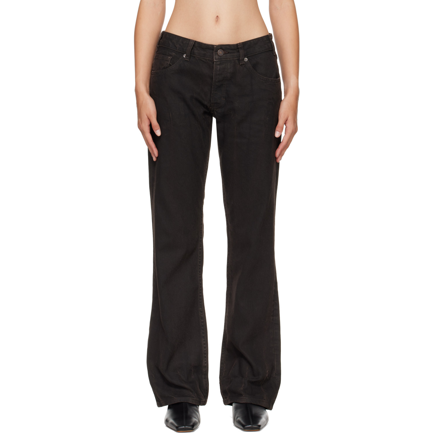 JEANERICA Brown Kyoto Droit Jeans