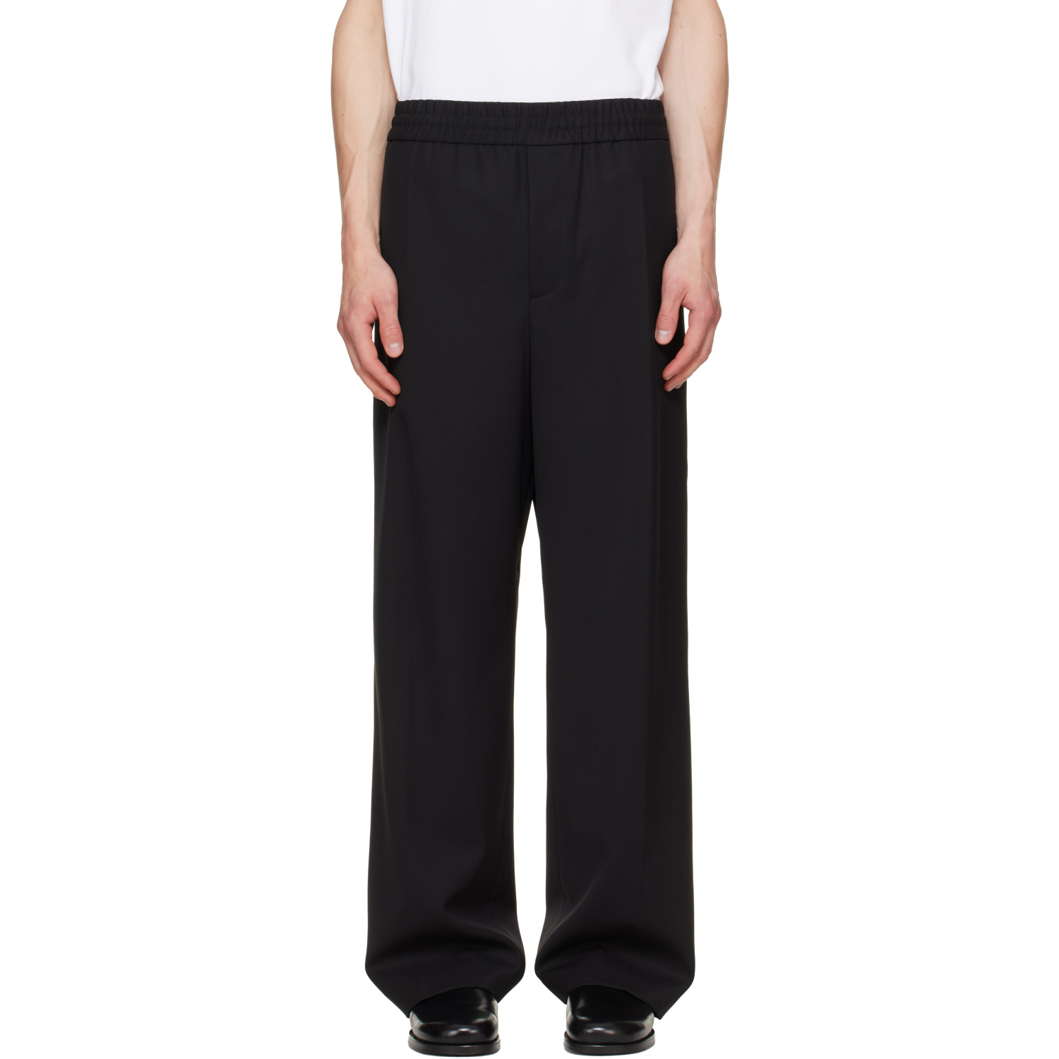 Helmut Lang Black Wardrobe Pull-On Trousers