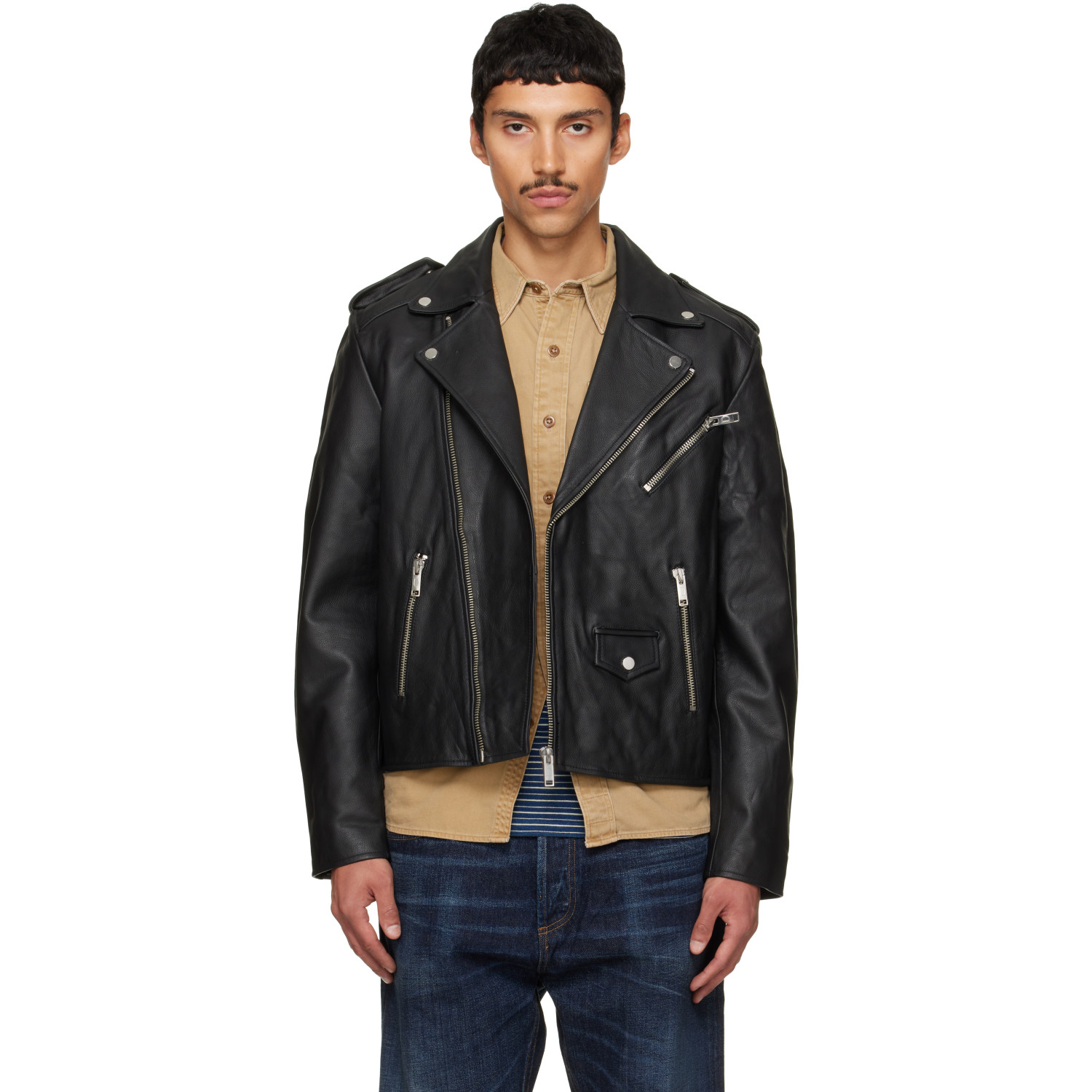 Deadwood Black Banks Leather Jacket