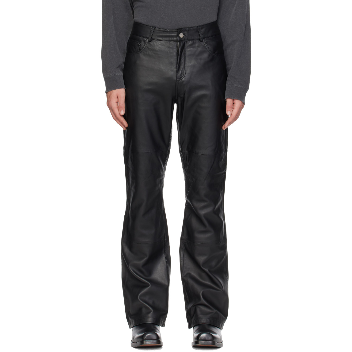 Deadwood Black Porter Leather Pants