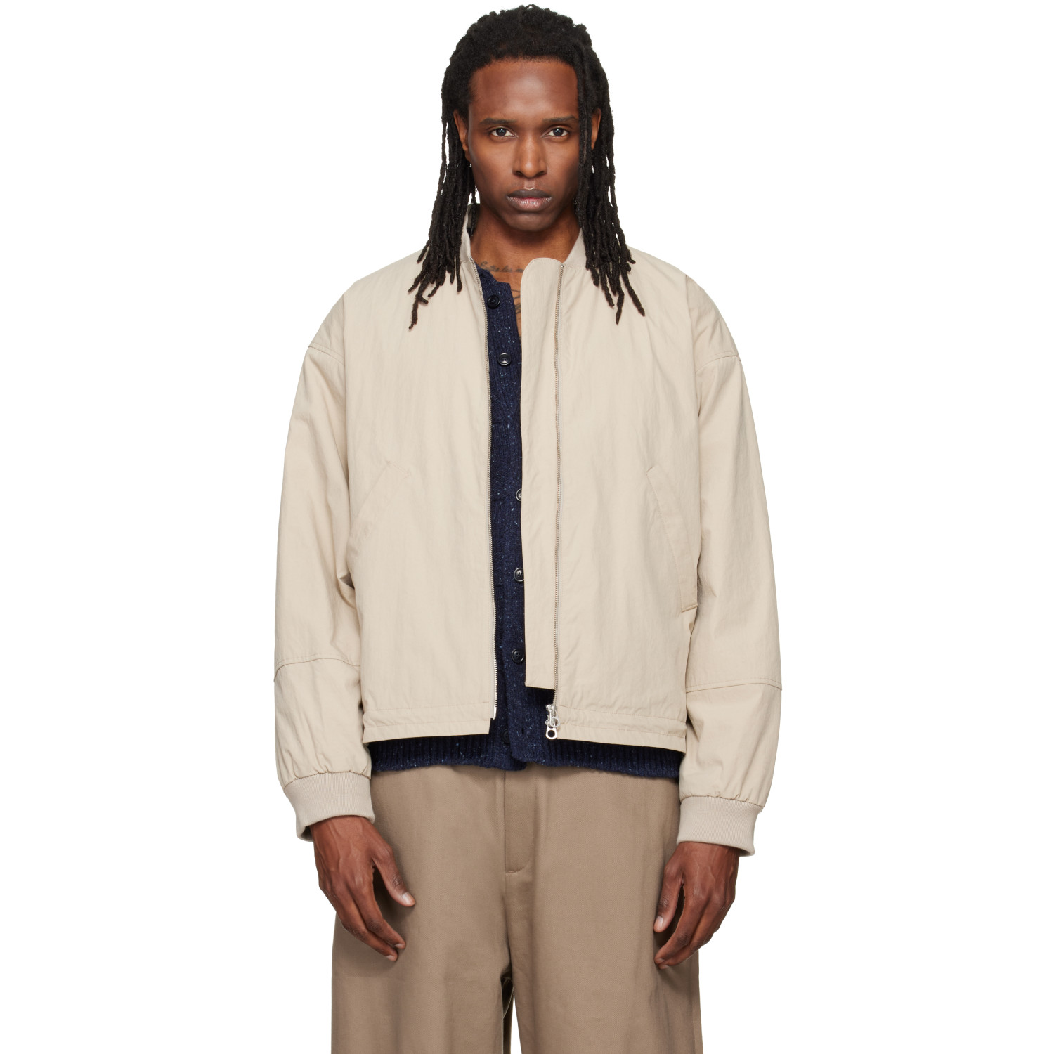 YMC Beige Basement Bomber Jacket