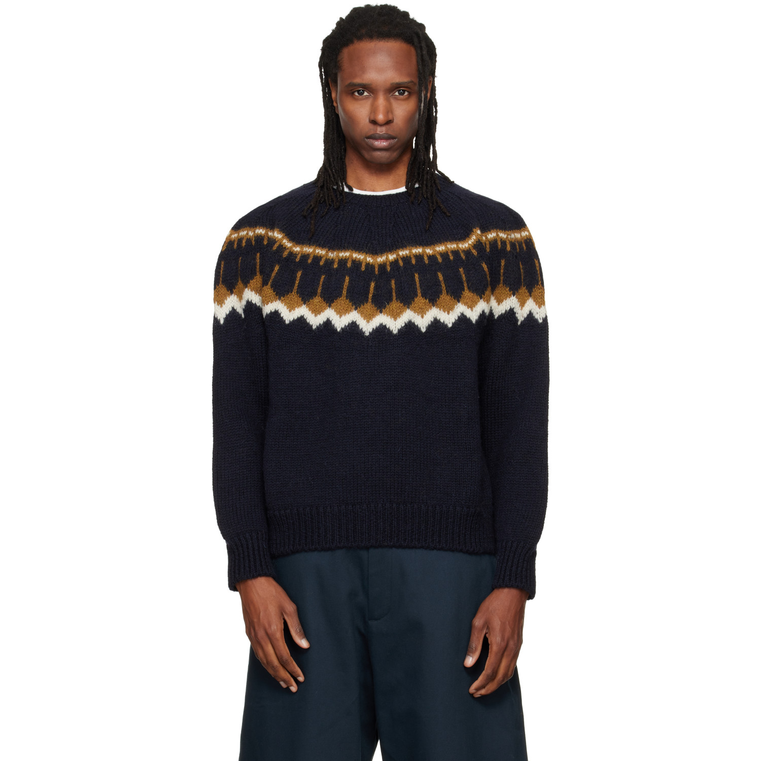 YMC Navy Jeepster Sweater