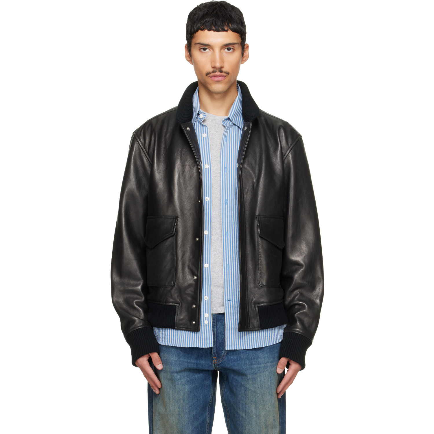 Carter Young Black Murphy Leather Jacket