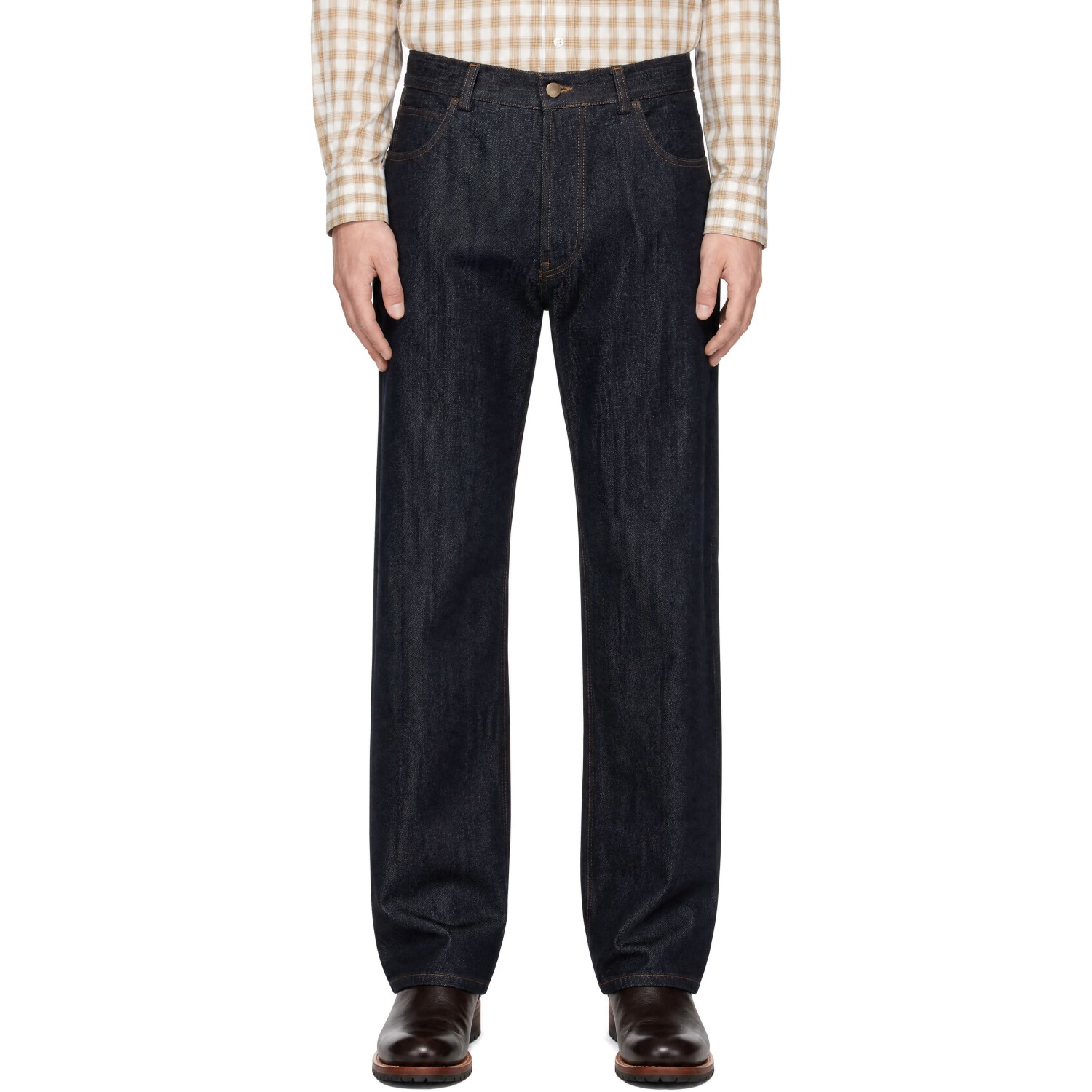 Carter Young Navy Selvedge Tate Jeans