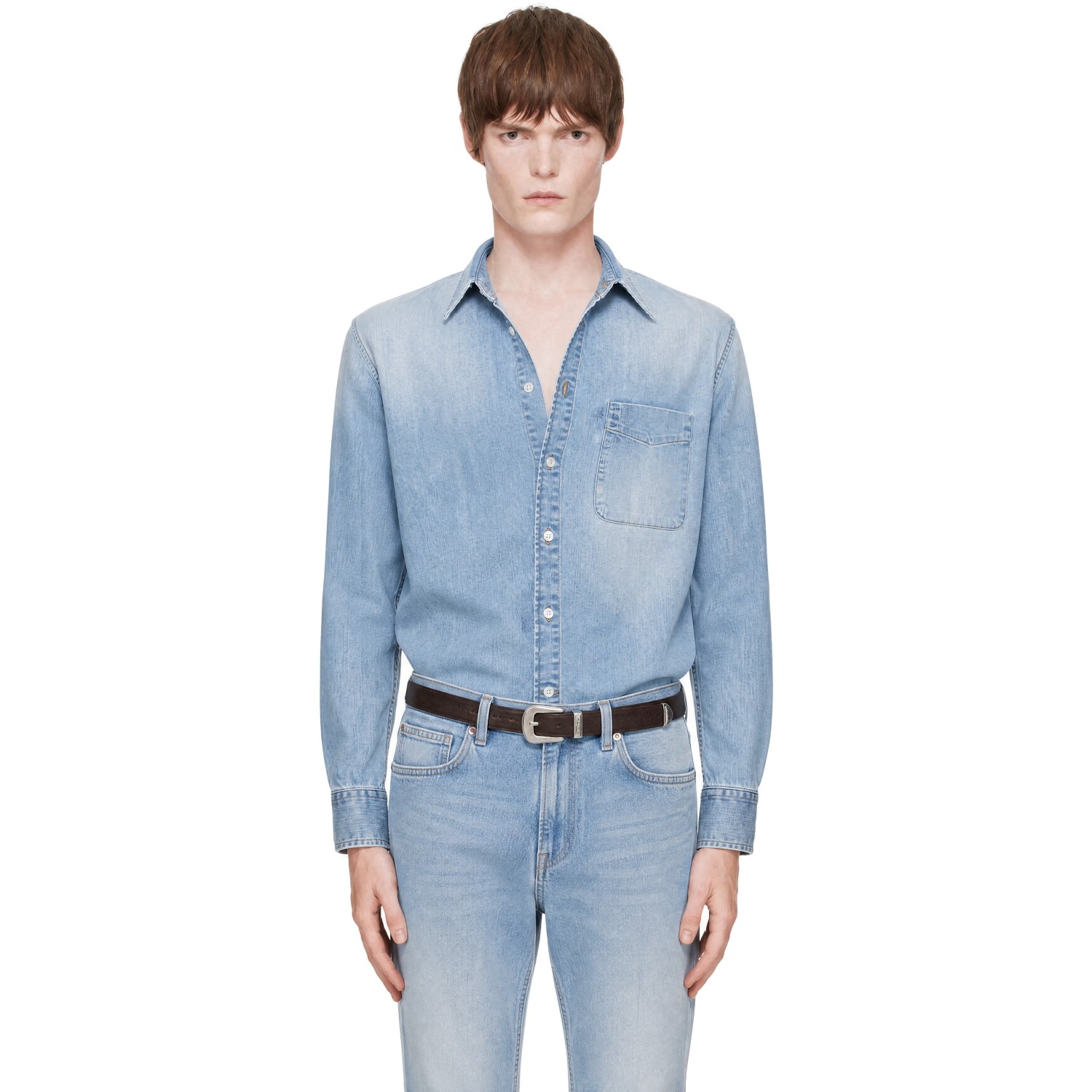 Carter Young Blue Denim Business Shirt