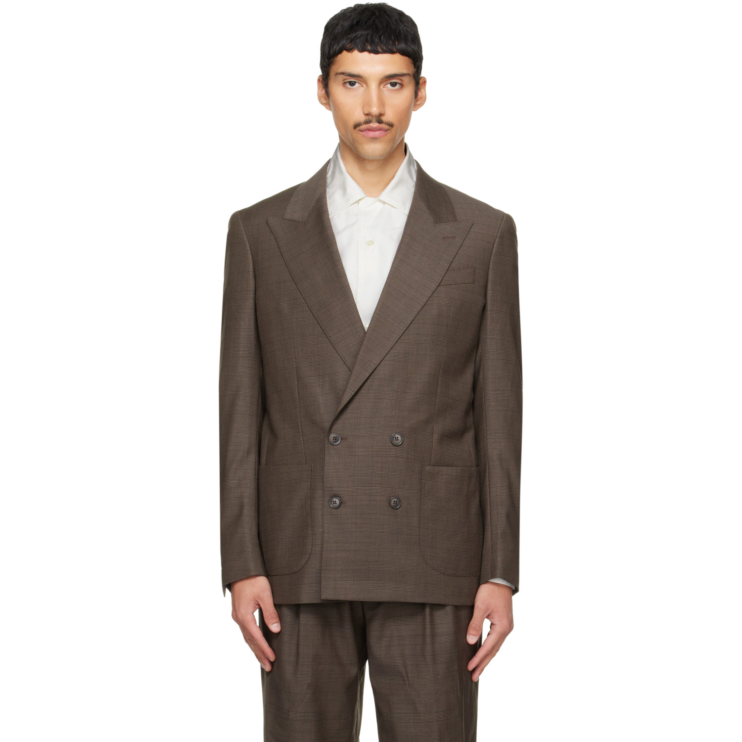 Carter Young Brown Kirk Unstructured Blazer