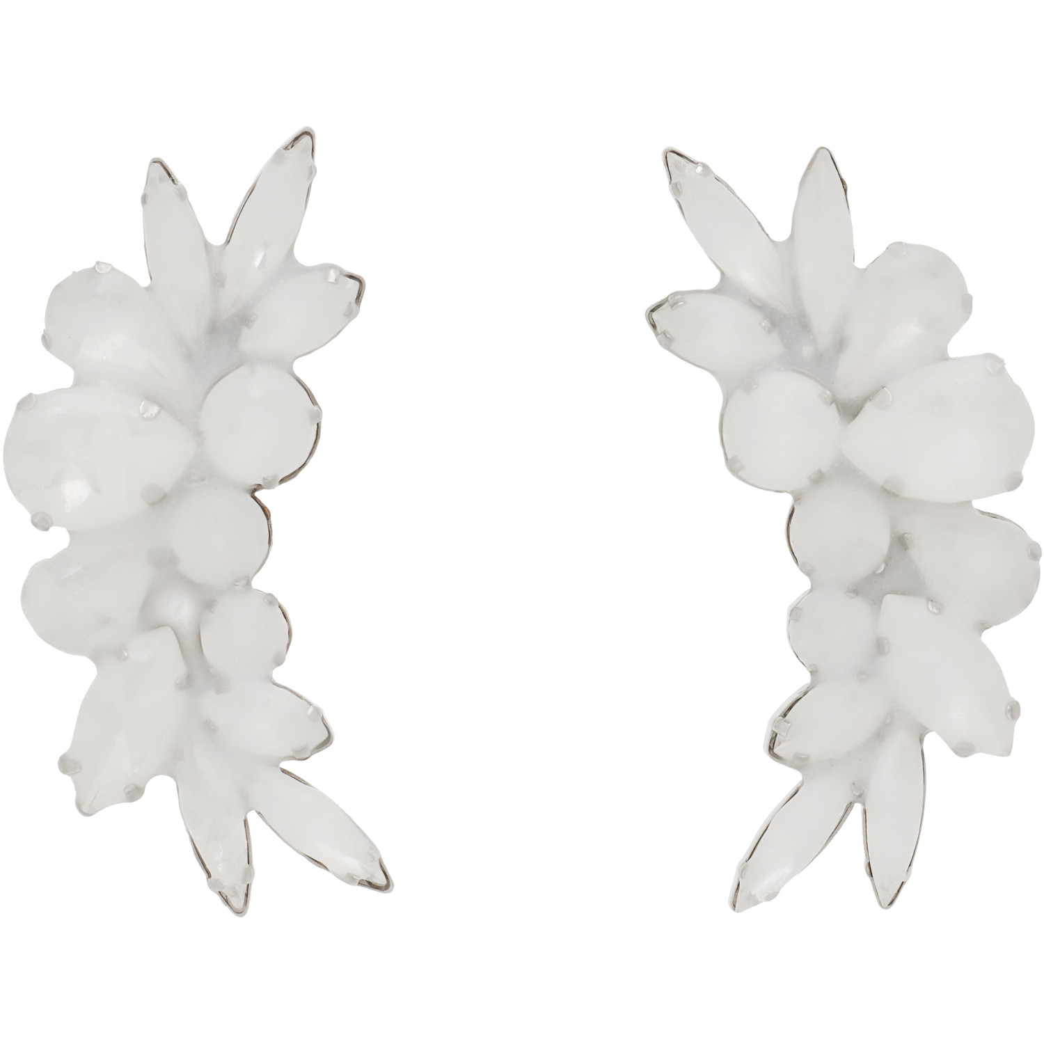 Maison Margiela Antiqued Wax Strass Earrings