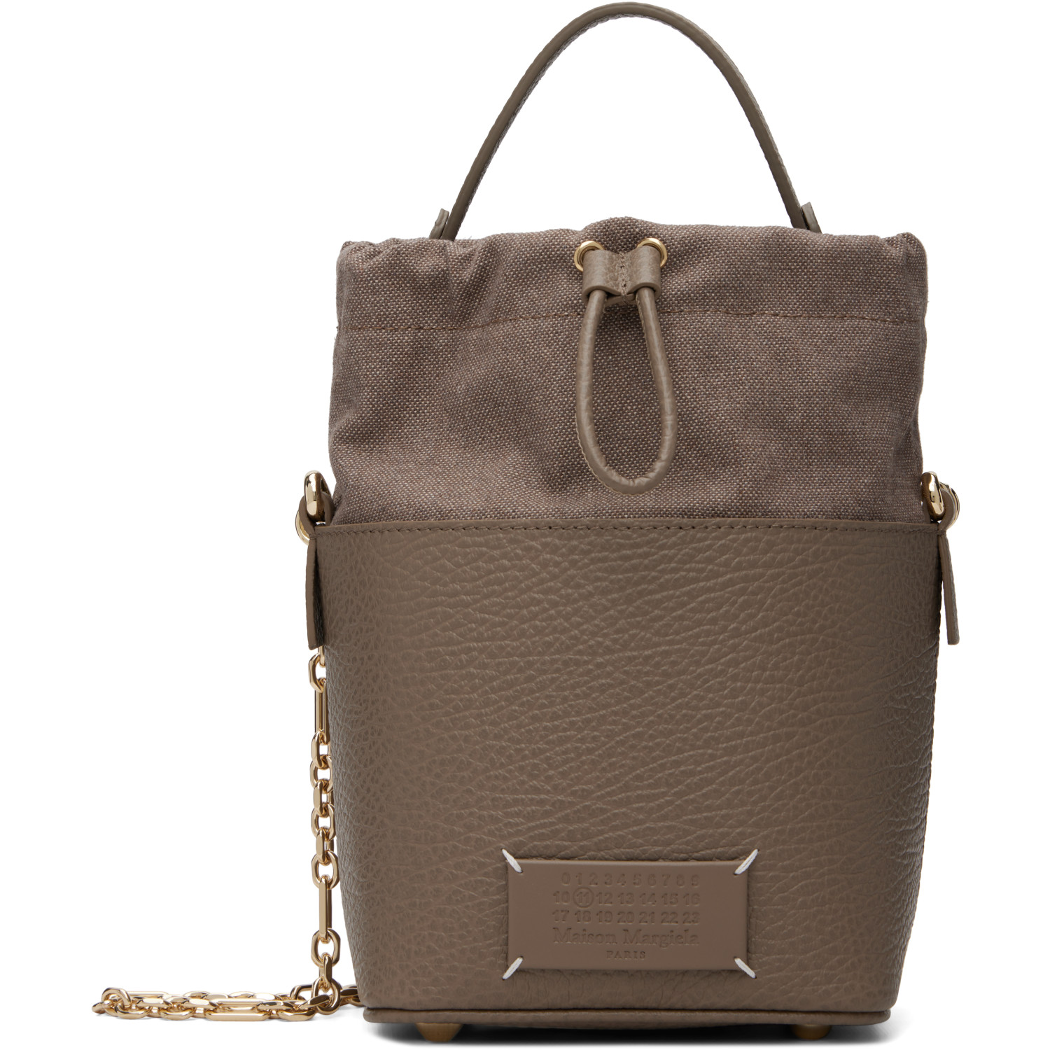 Maison Margiela Taupe 5AC Bucket Small Bag