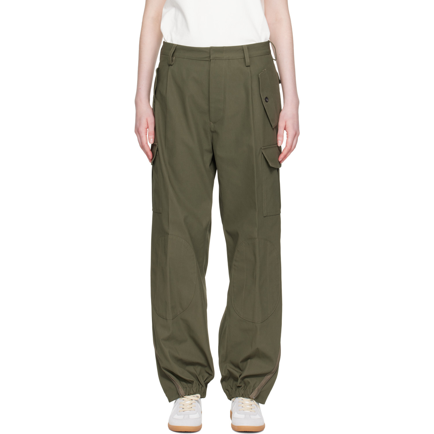 Maison Margiela Khaki Twill Cargo Pants