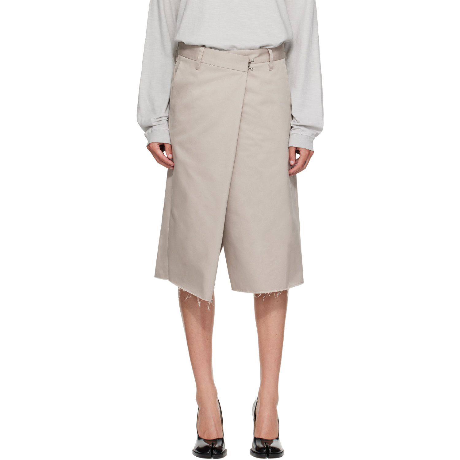 Maison Margiela Gray Wrap Shorts