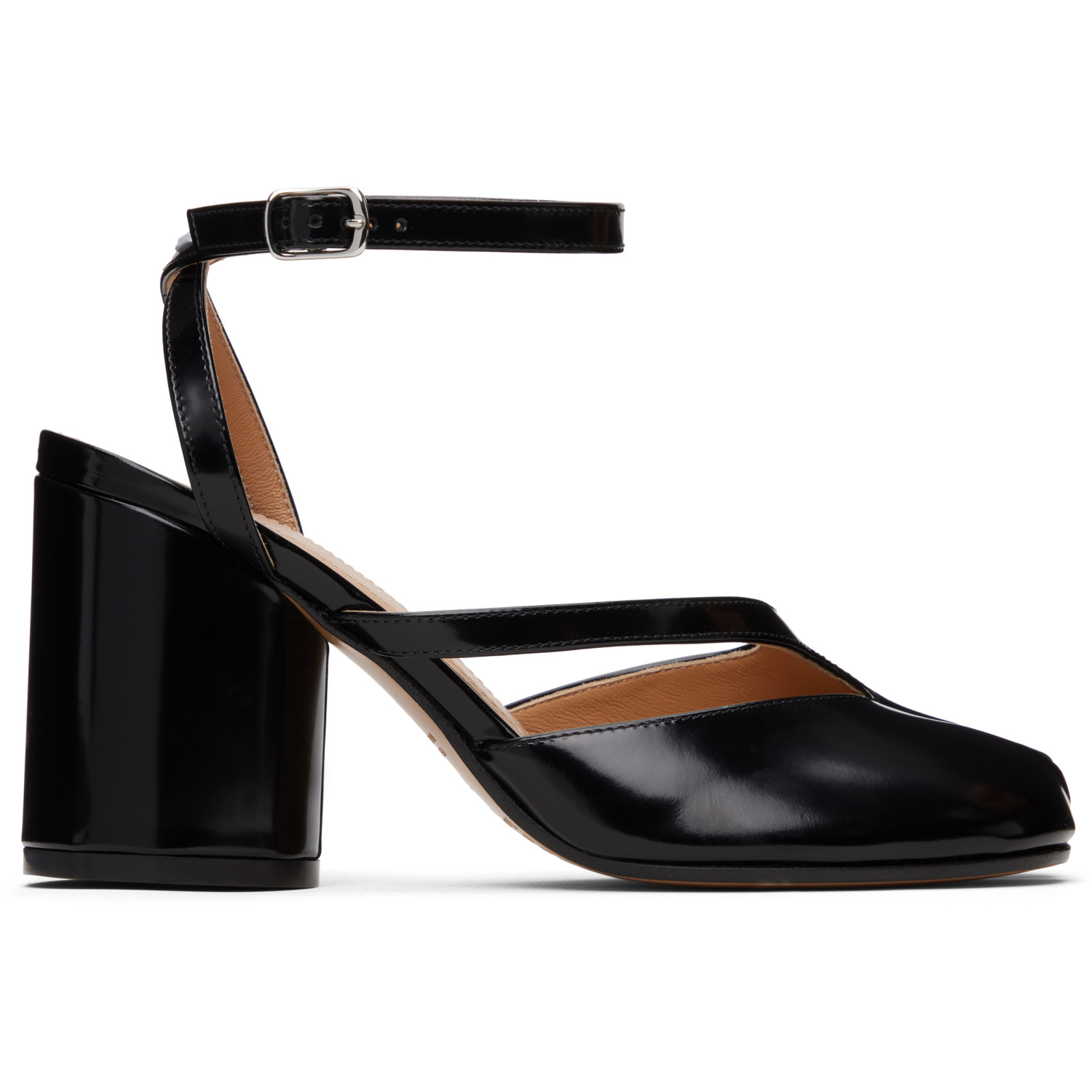 Maison Margiela Black Tabi Pump Heeled Sandals